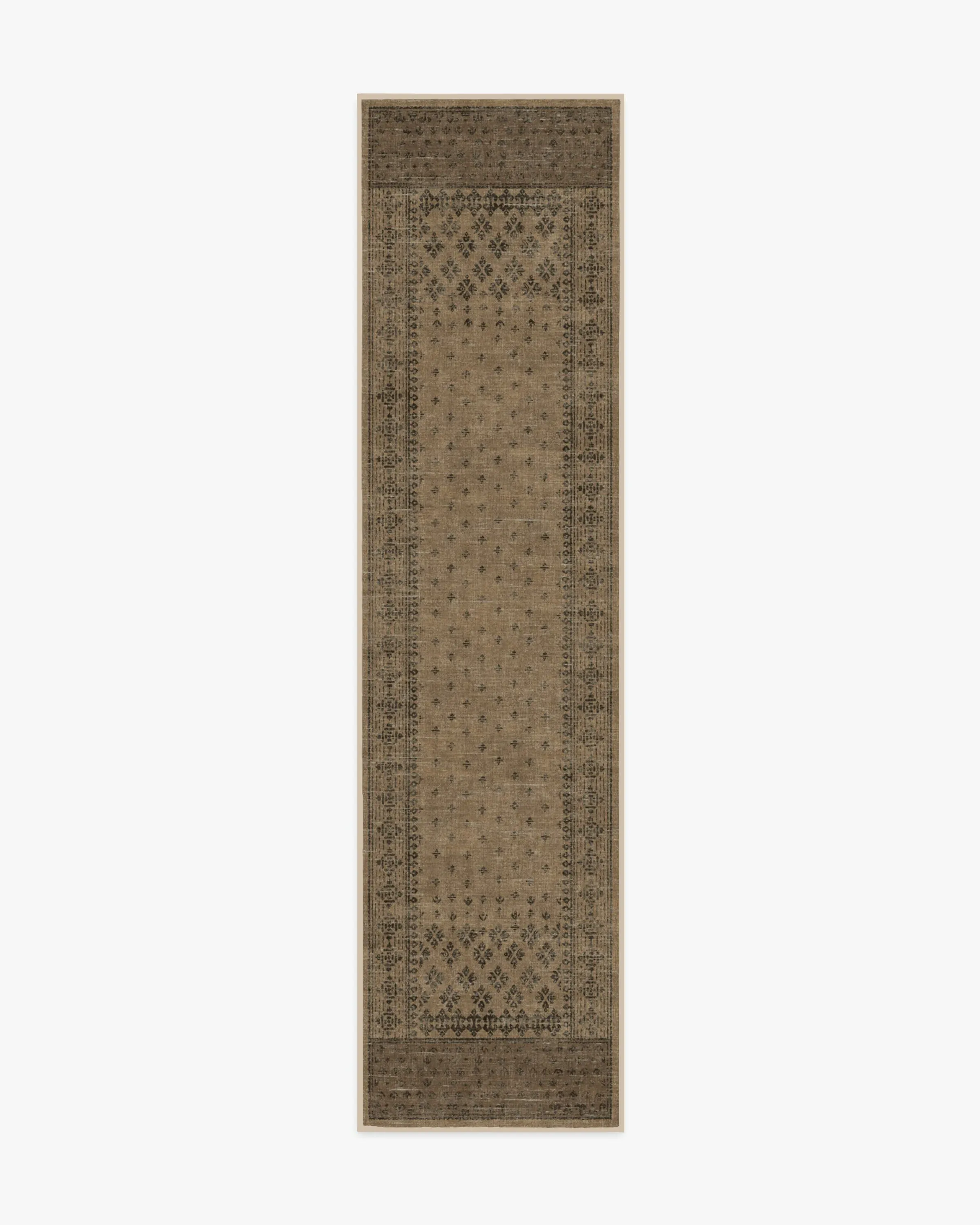 Machine Washable Area Rug - Black & Tan