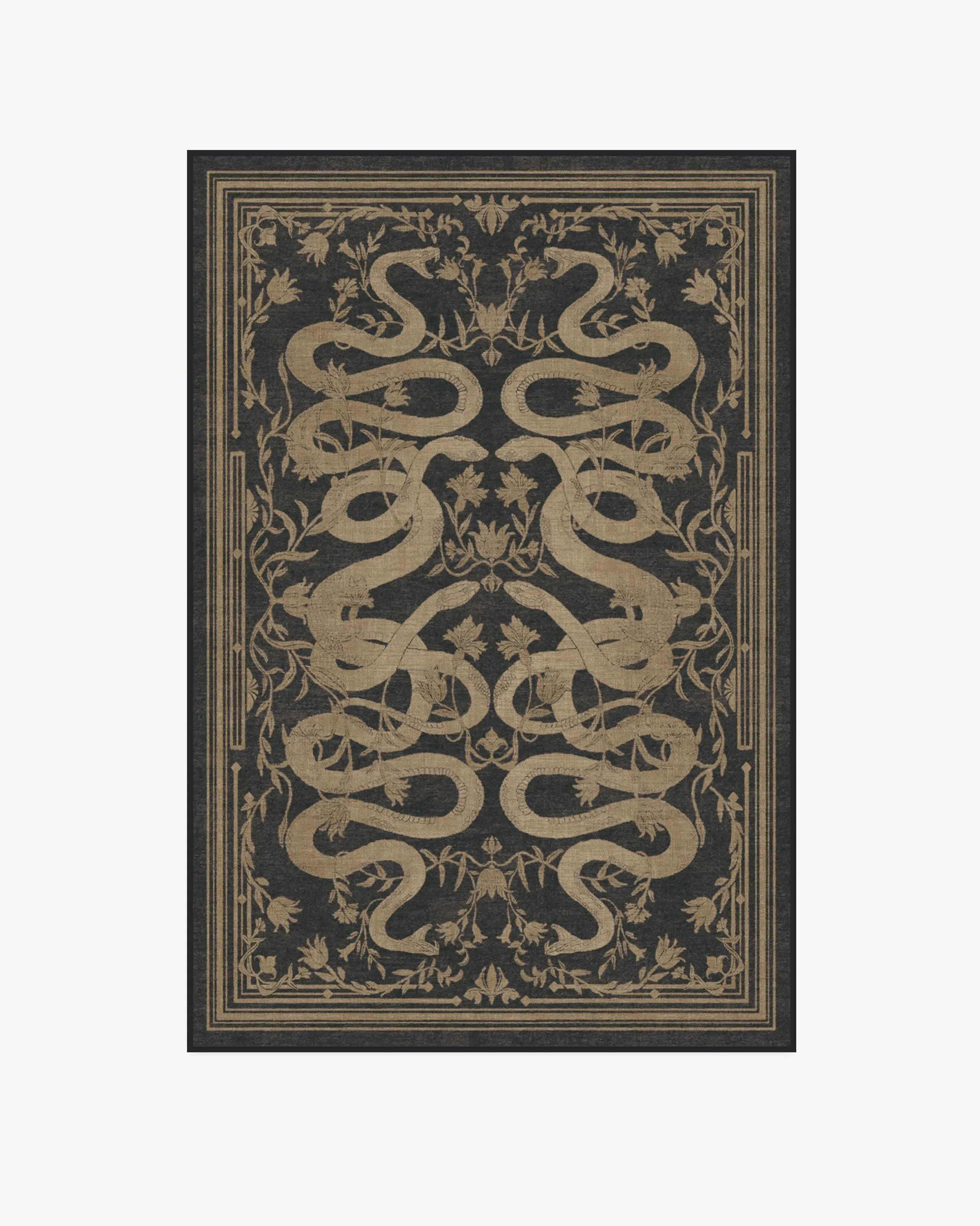 Machine Washable Area Rug - Black