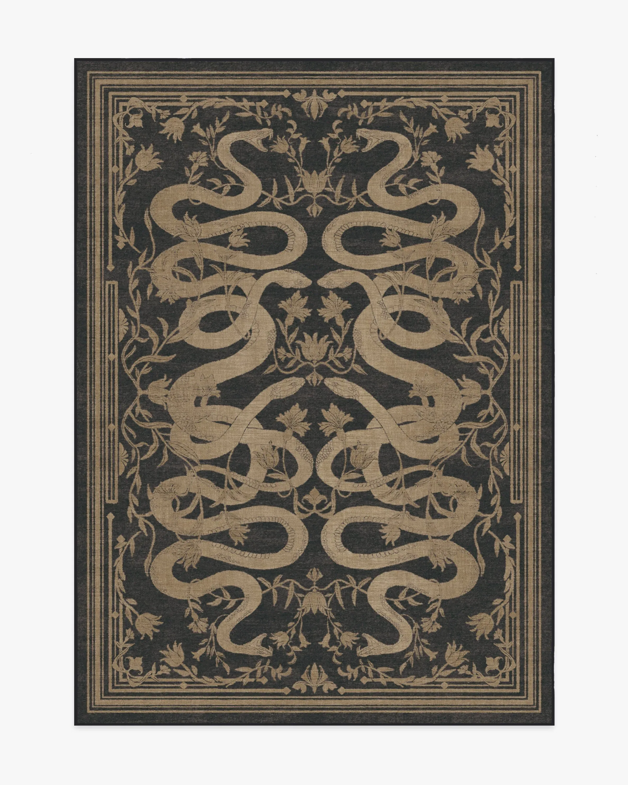 Machine Washable Area Rug - Black