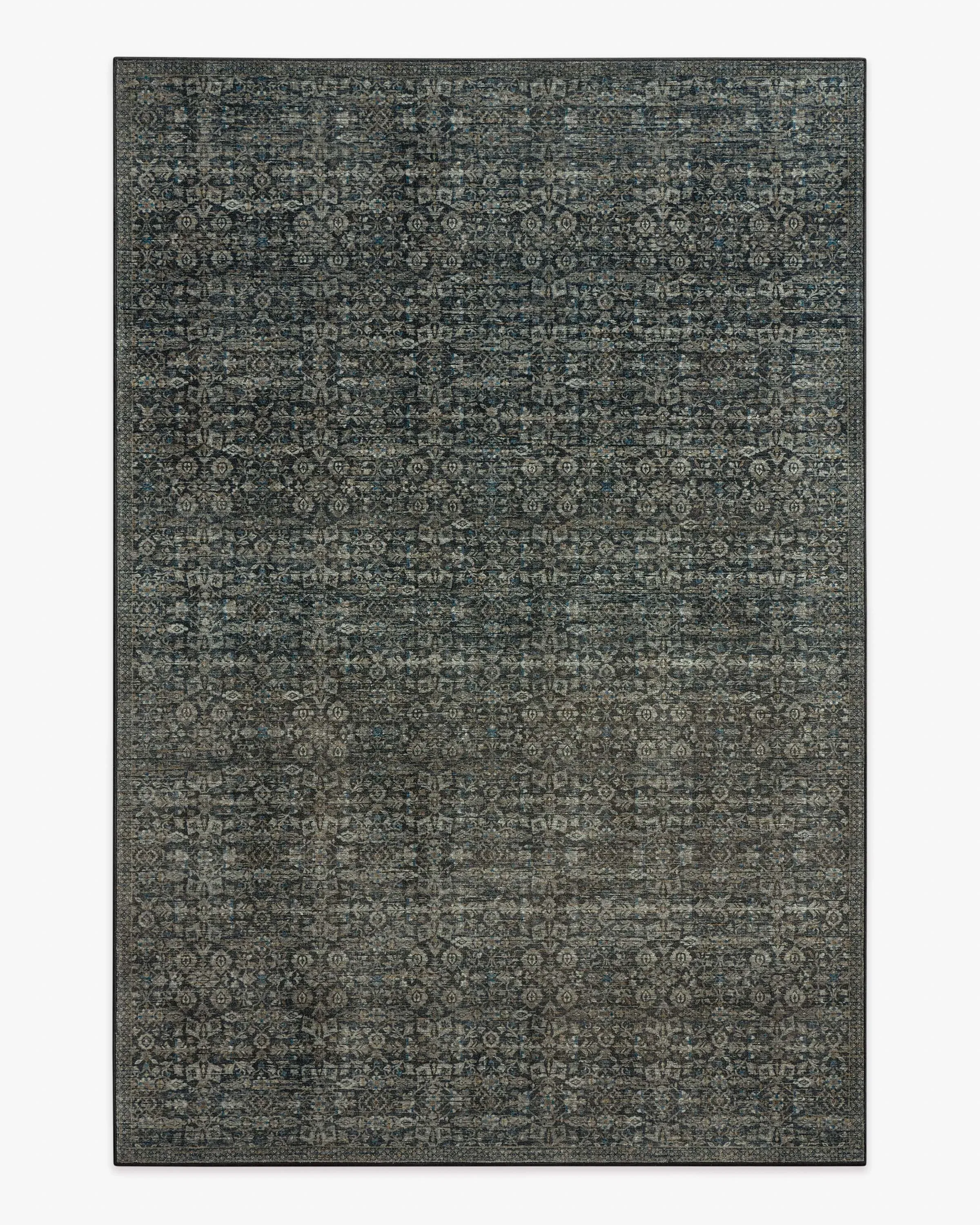 Machine Washable Area Rug - Black