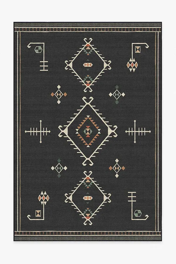 Machine Washable Area Rug - Black
