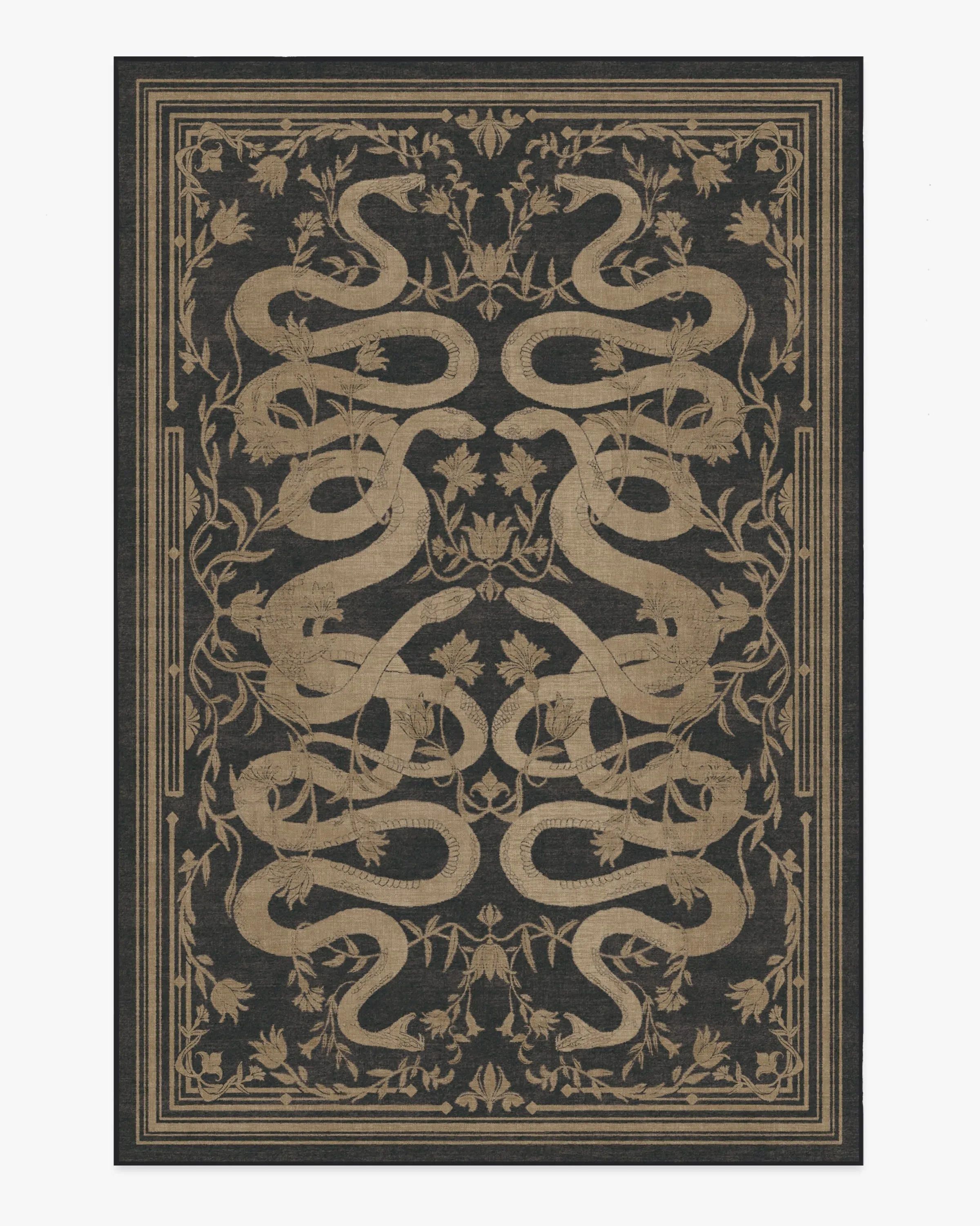 Machine Washable Area Rug - Black