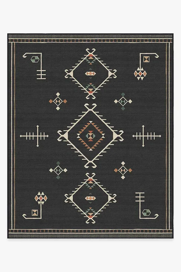 Machine Washable Area Rug - Black