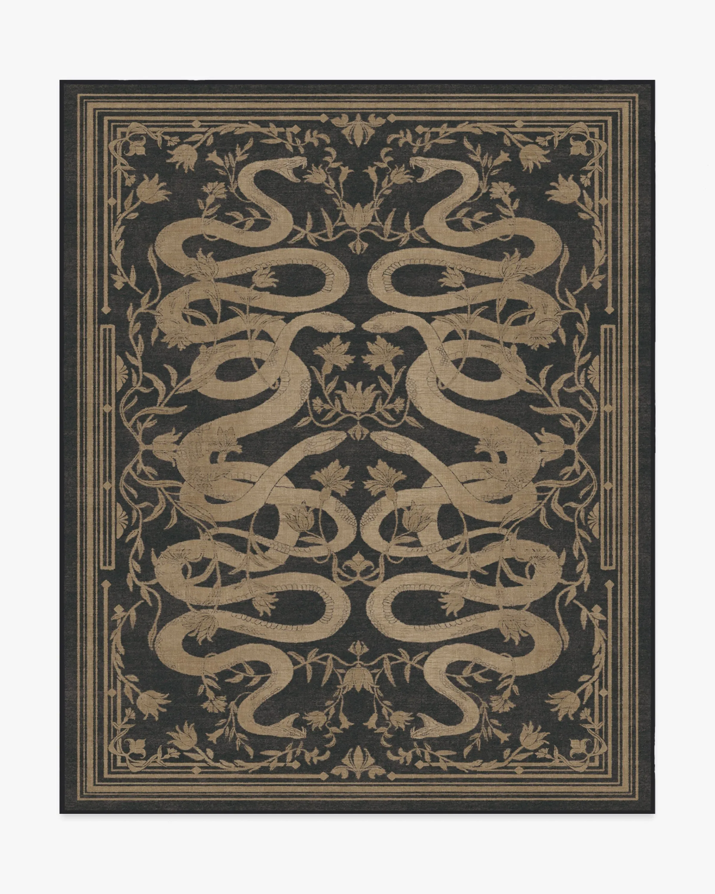 Machine Washable Area Rug - Black