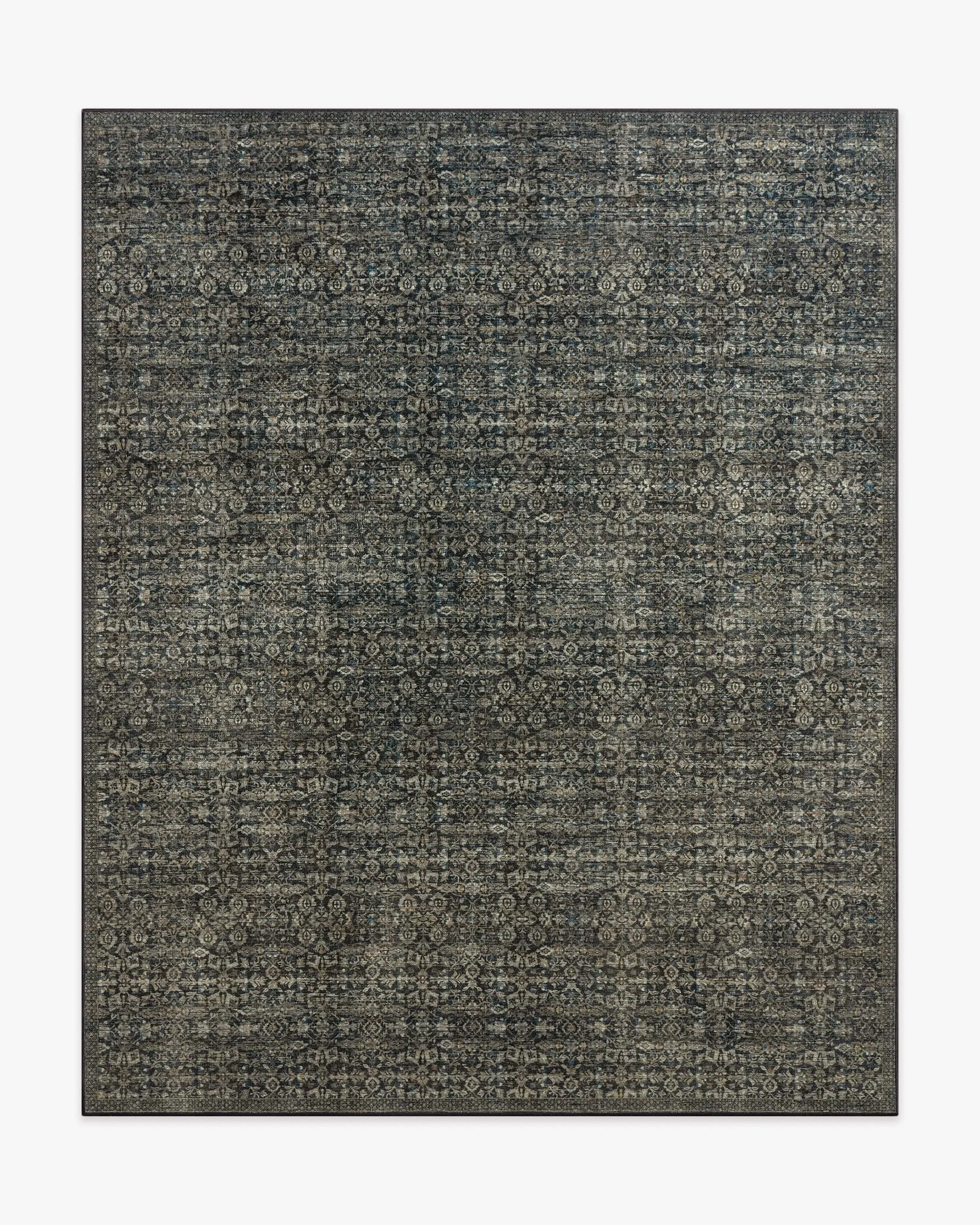 Machine Washable Area Rug - Black