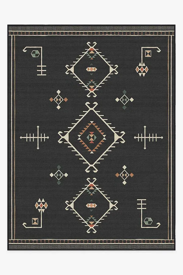 Machine Washable Area Rug - Black