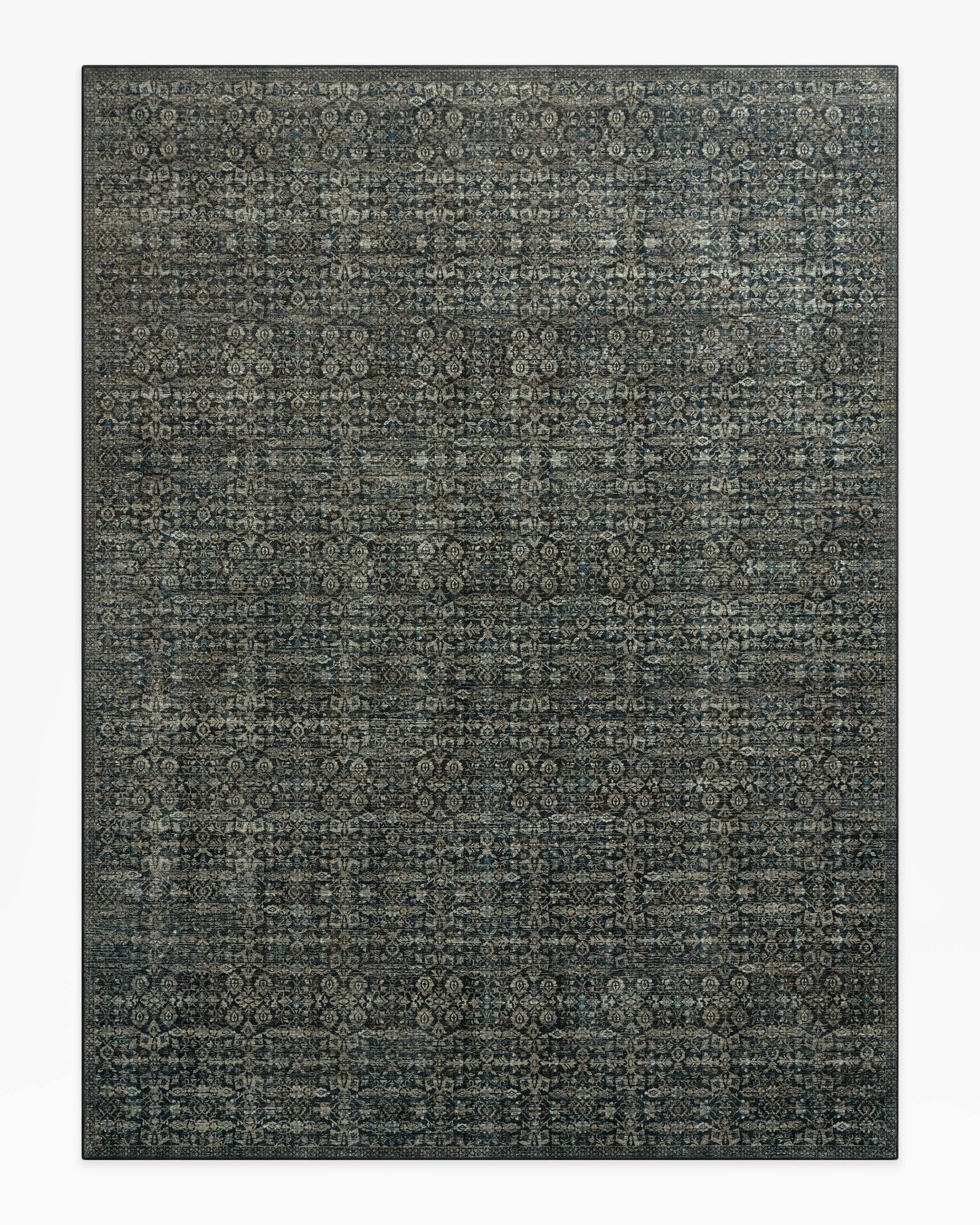 Machine Washable Area Rug - Black