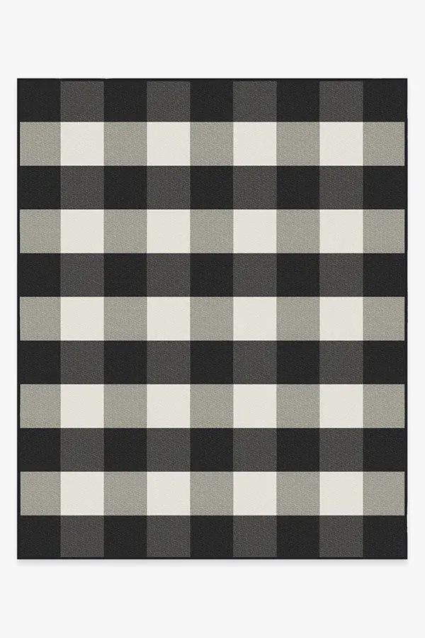 Machine Washable Area Rug - Black & White