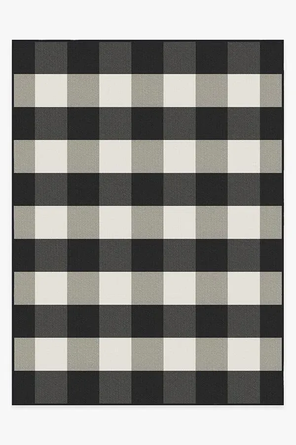 Machine Washable Area Rug - Black & White