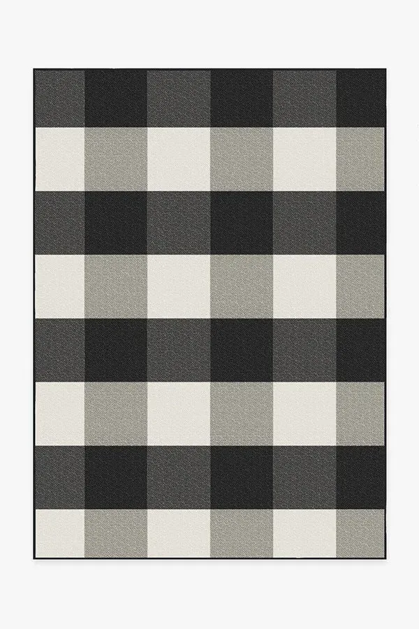 Machine Washable Area Rug - Black & White