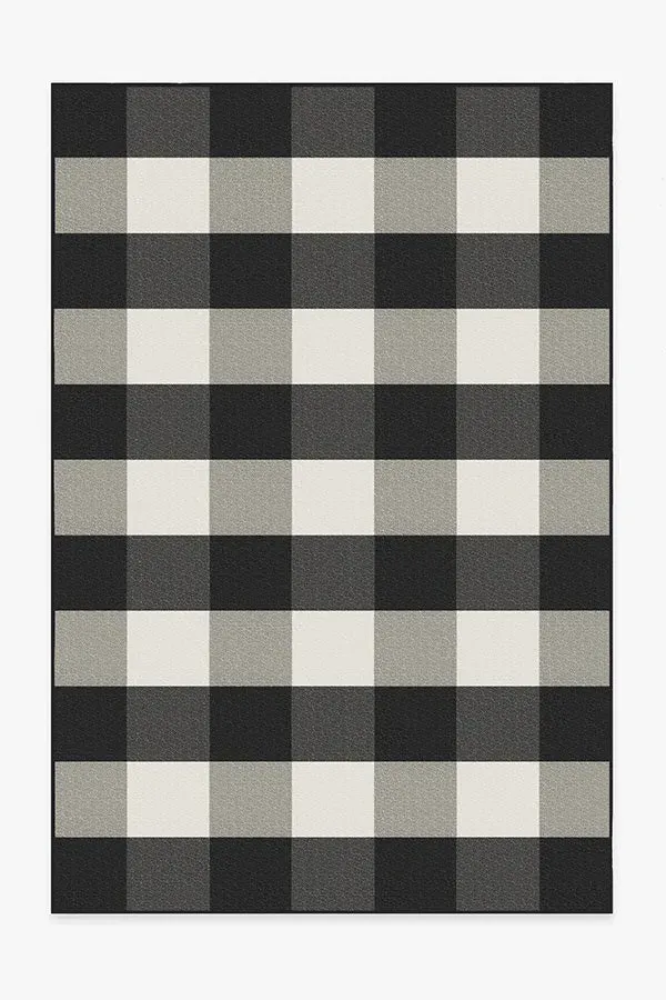 Machine Washable Area Rug - Black & White