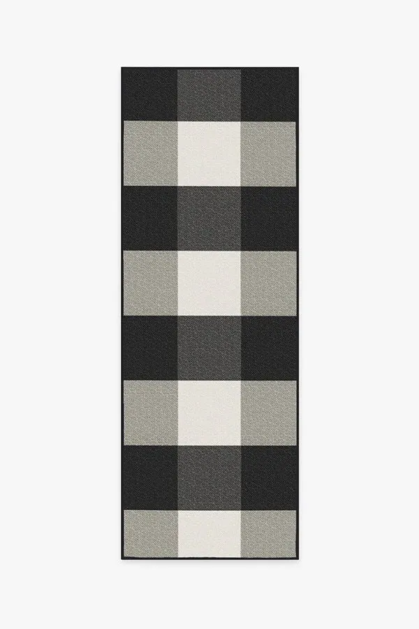 Machine Washable Area Rug - Black & White