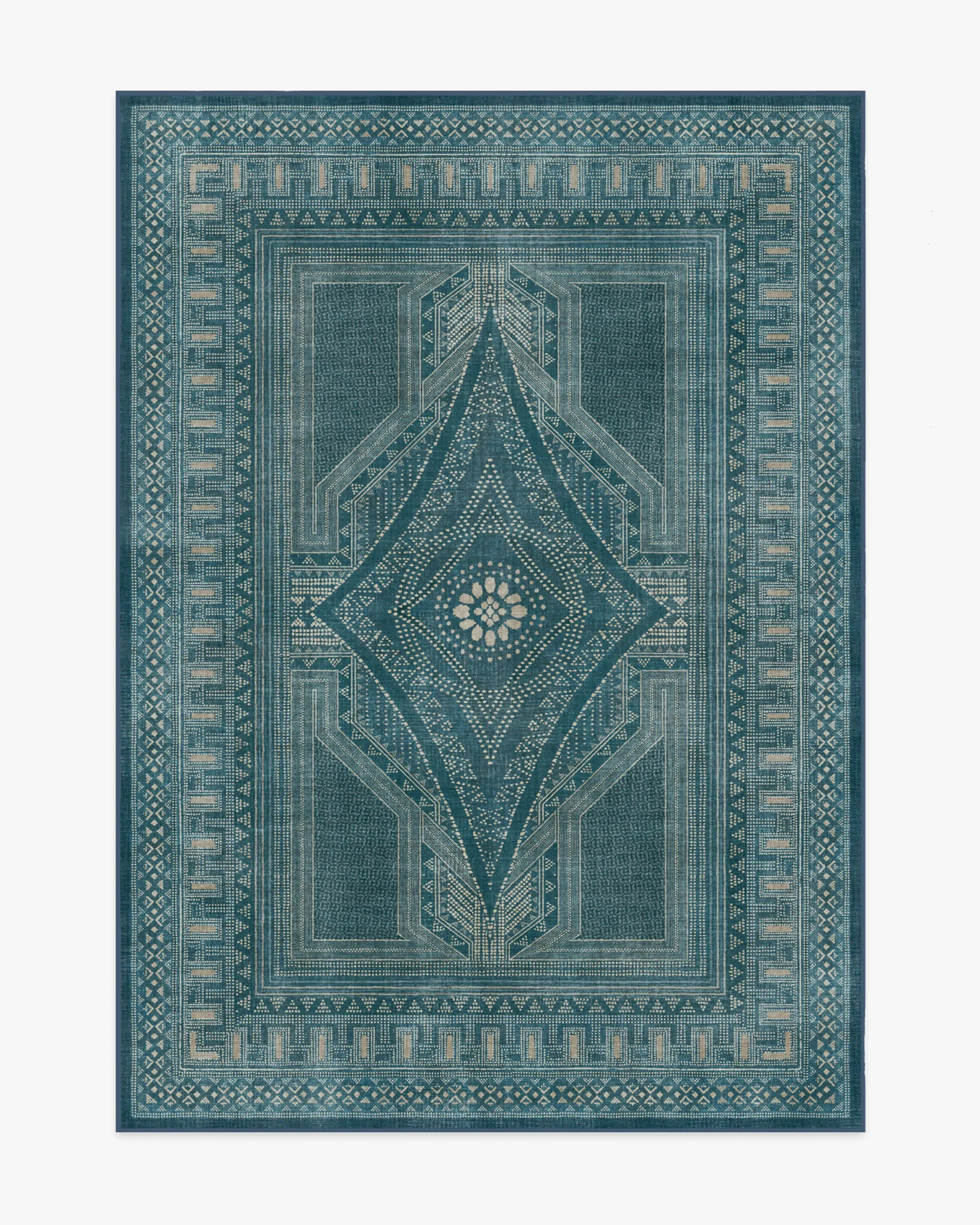 Machine Washable Area Rug - Blue