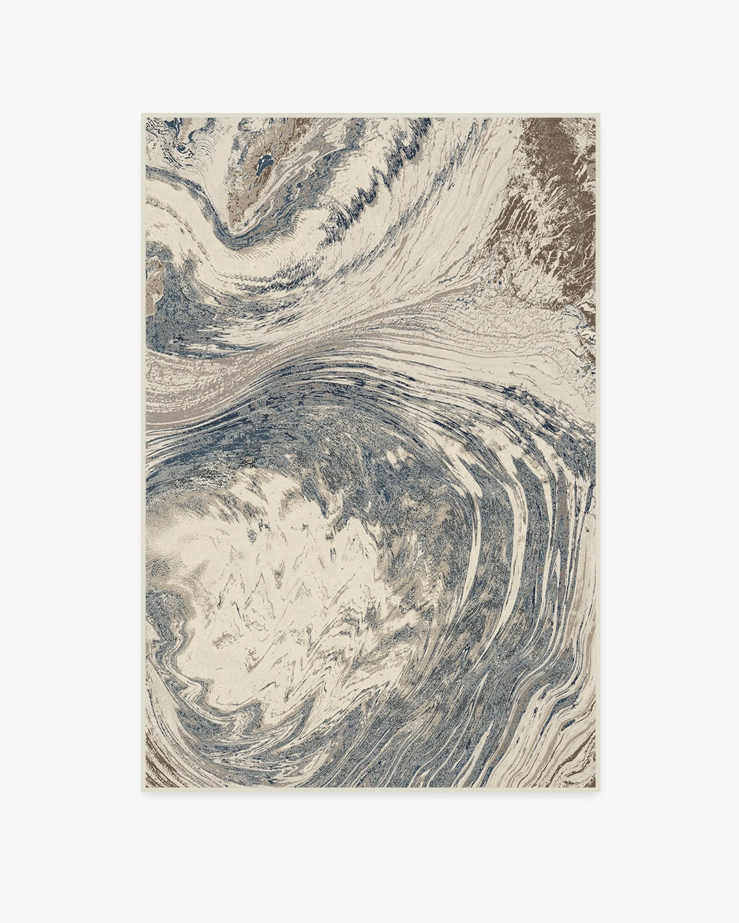 Machine Washable Area Rug - Blue, Chenille