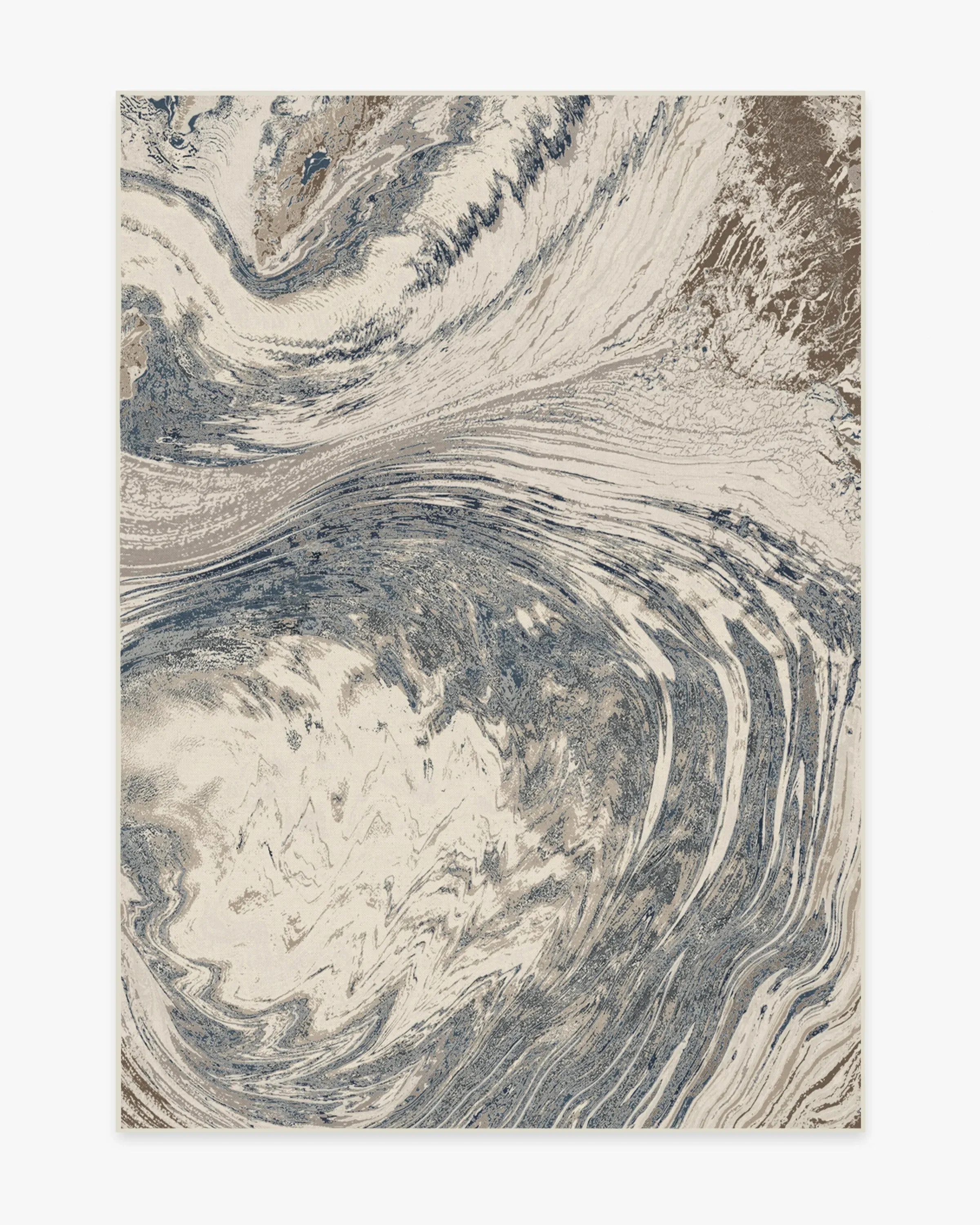 Machine Washable Area Rug - Blue, Chenille