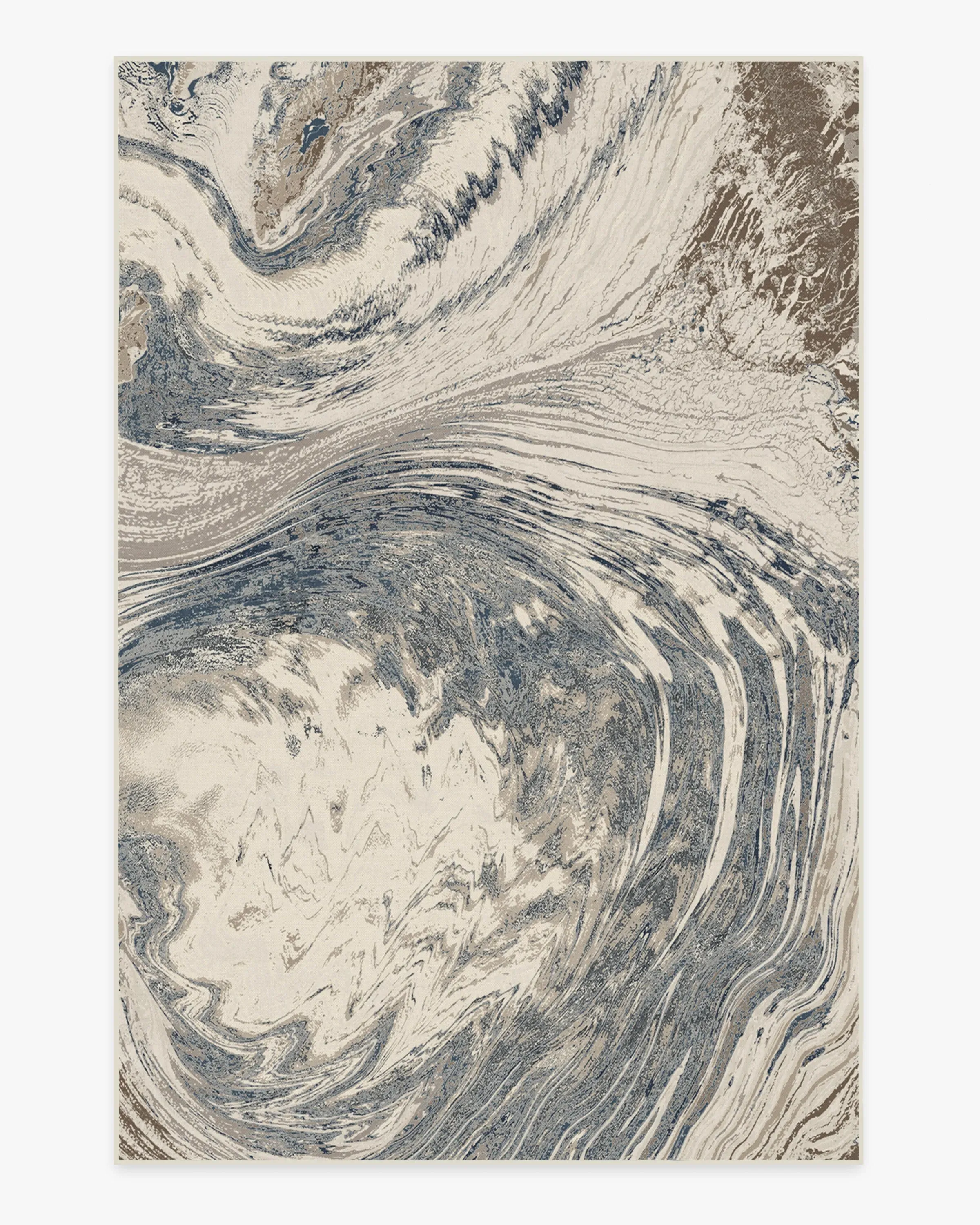 Machine Washable Area Rug - Blue, Chenille