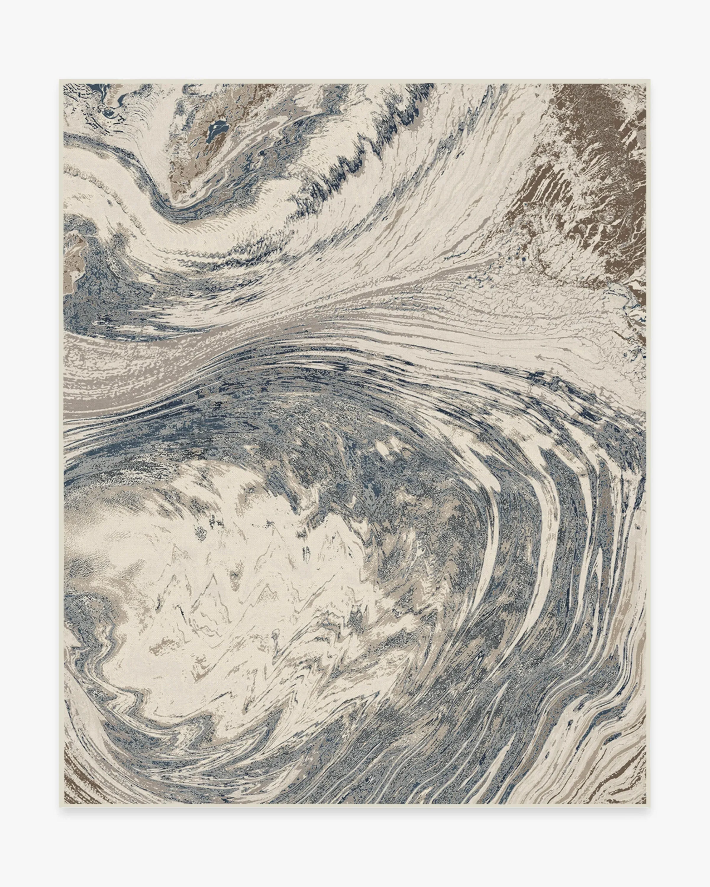 Machine Washable Area Rug - Blue, Chenille