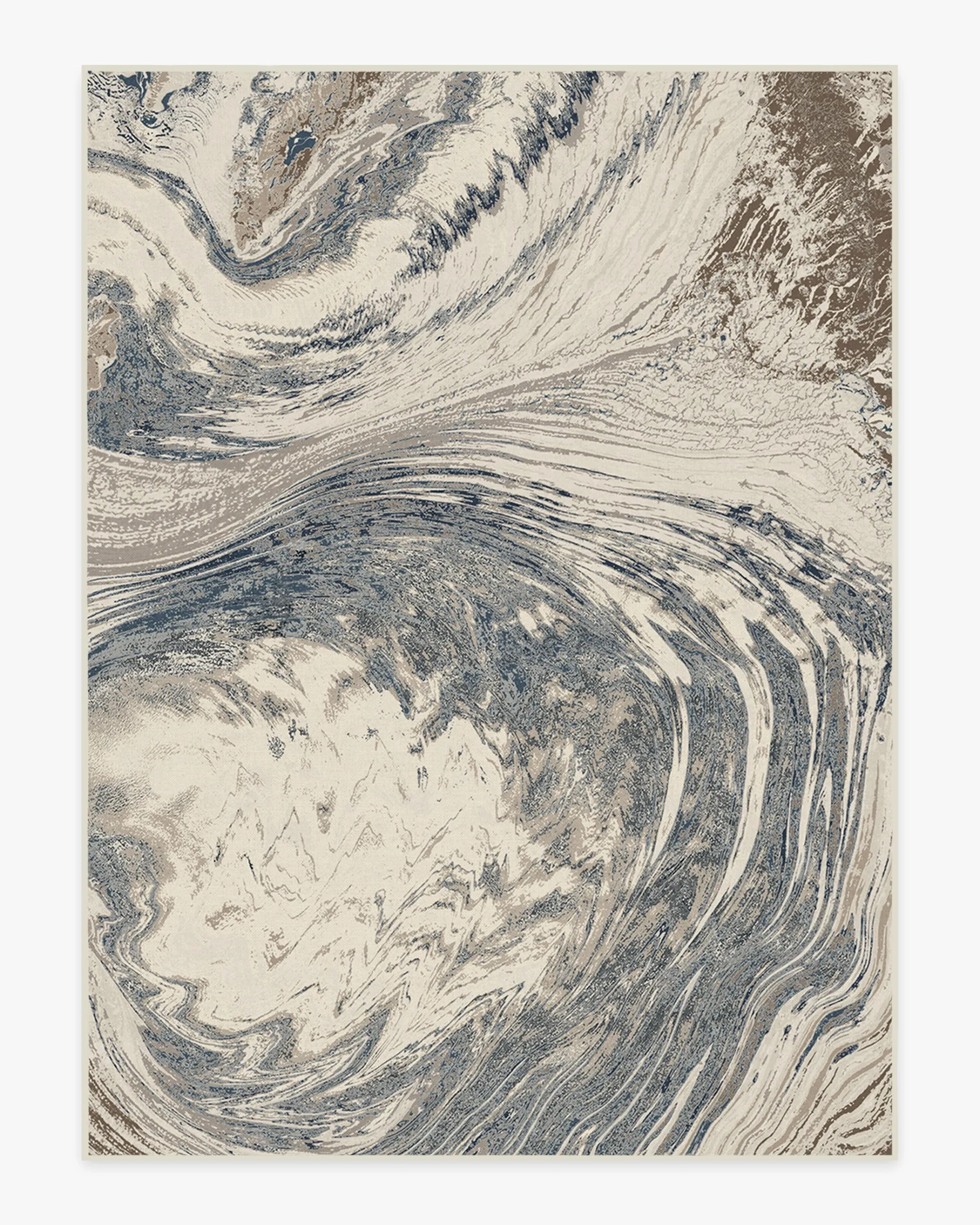 Machine Washable Area Rug - Blue, Chenille