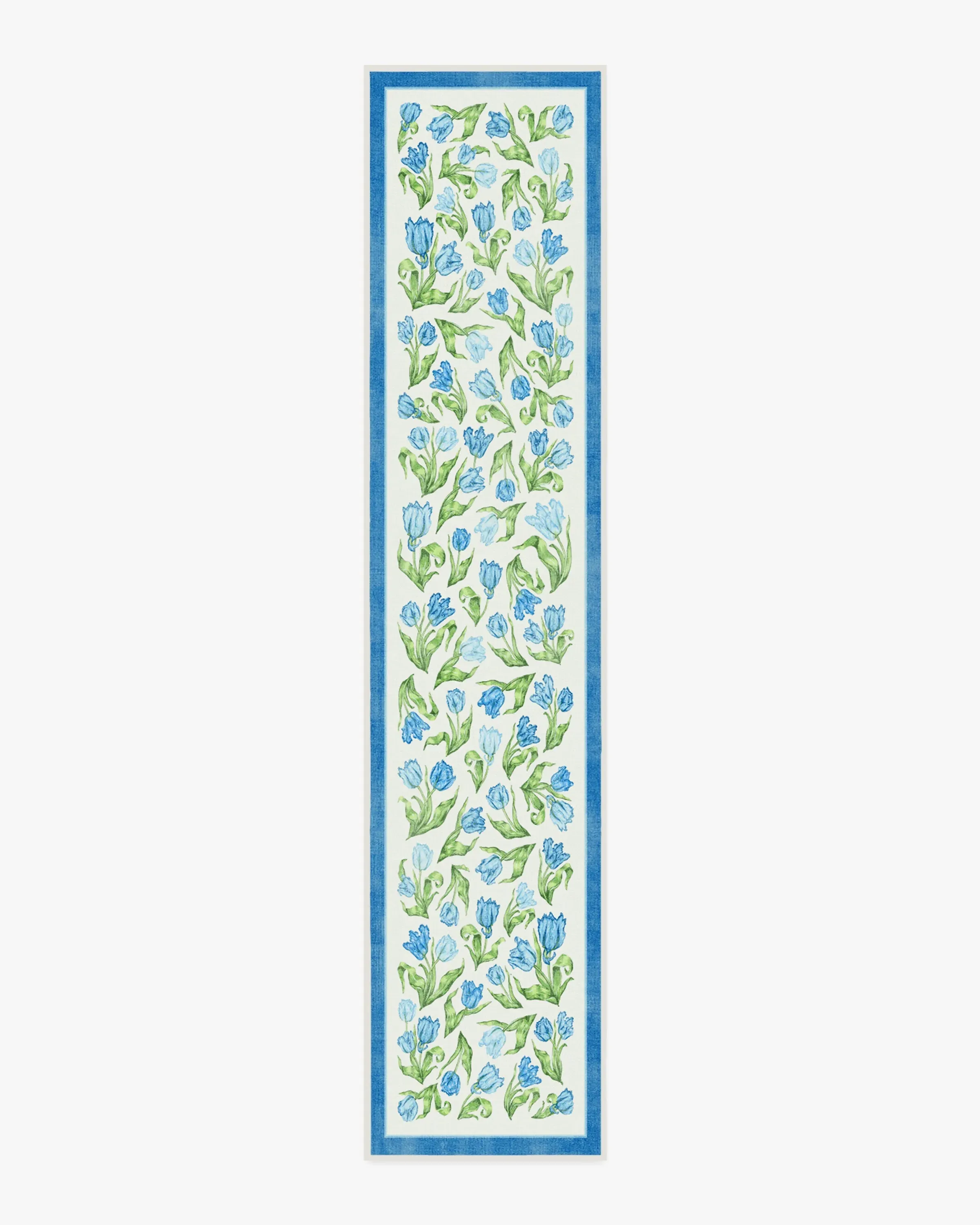Machine Washable Area Rug - Blue, Flatwoven