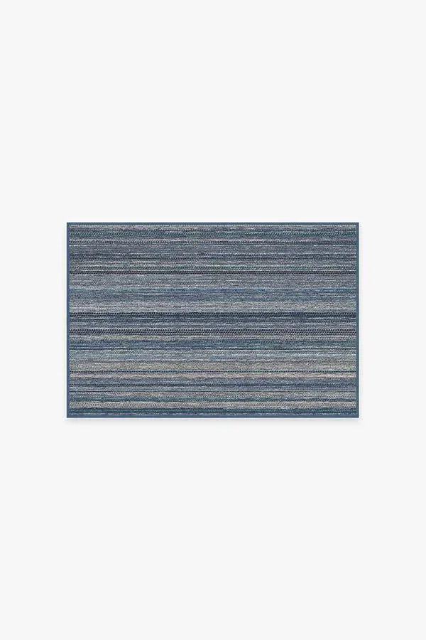 Machine Washable Area Rug - Blue, Flatwoven image
