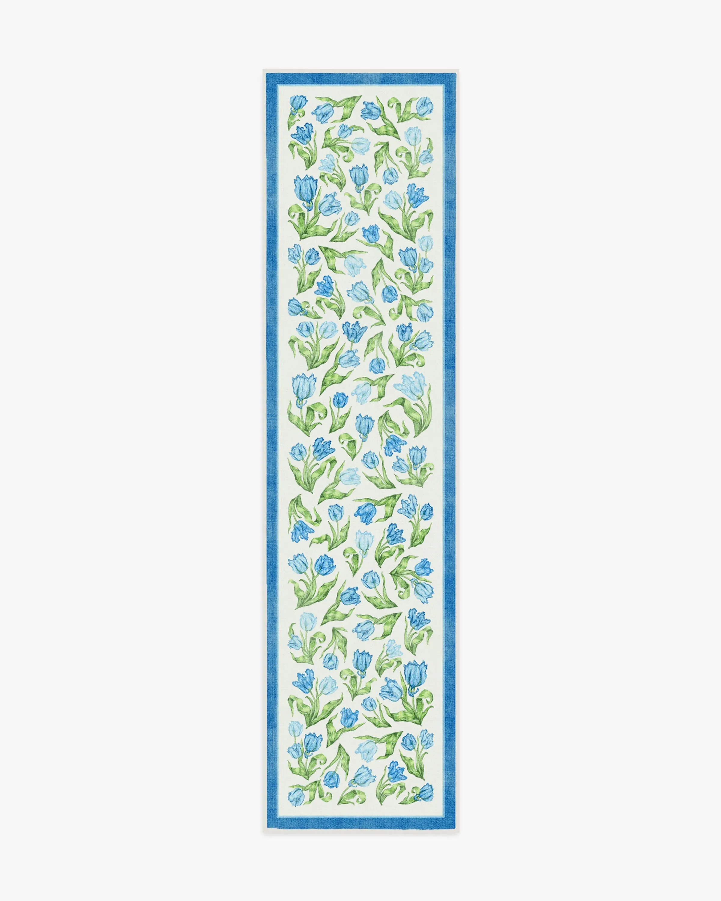 Machine Washable Area Rug - Blue, Flatwoven