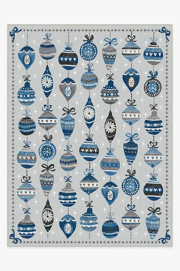 Machine Washable Area Rug - Blue Grey