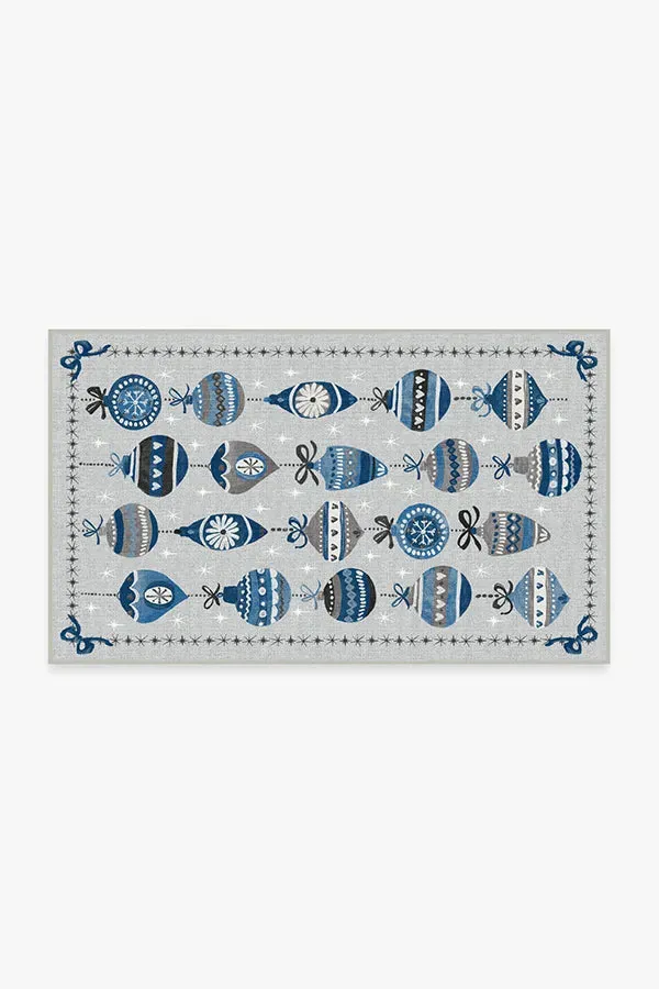 Machine Washable Area Rug - Blue Grey image