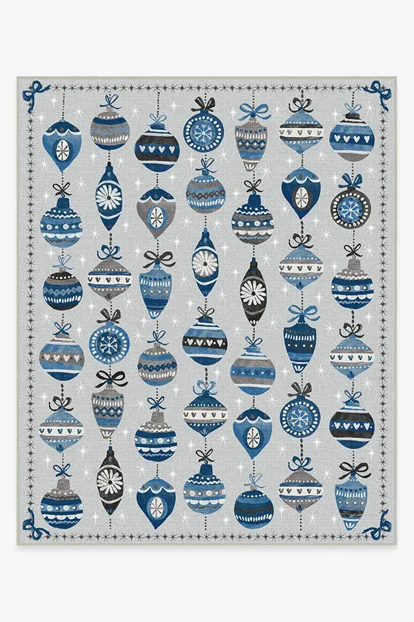 Machine Washable Area Rug - Blue Grey