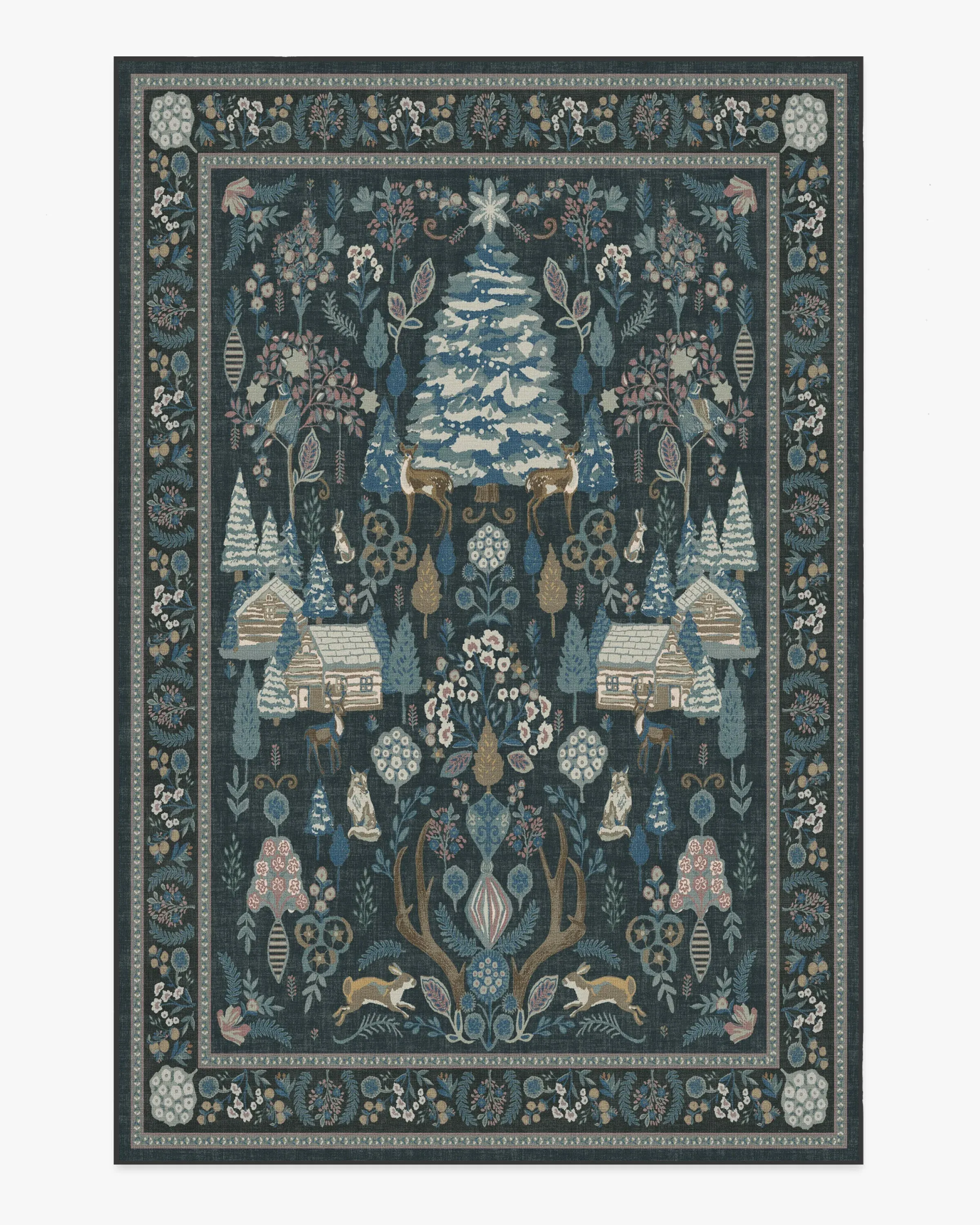 Machine Washable Area Rug - Blue, Multicolor