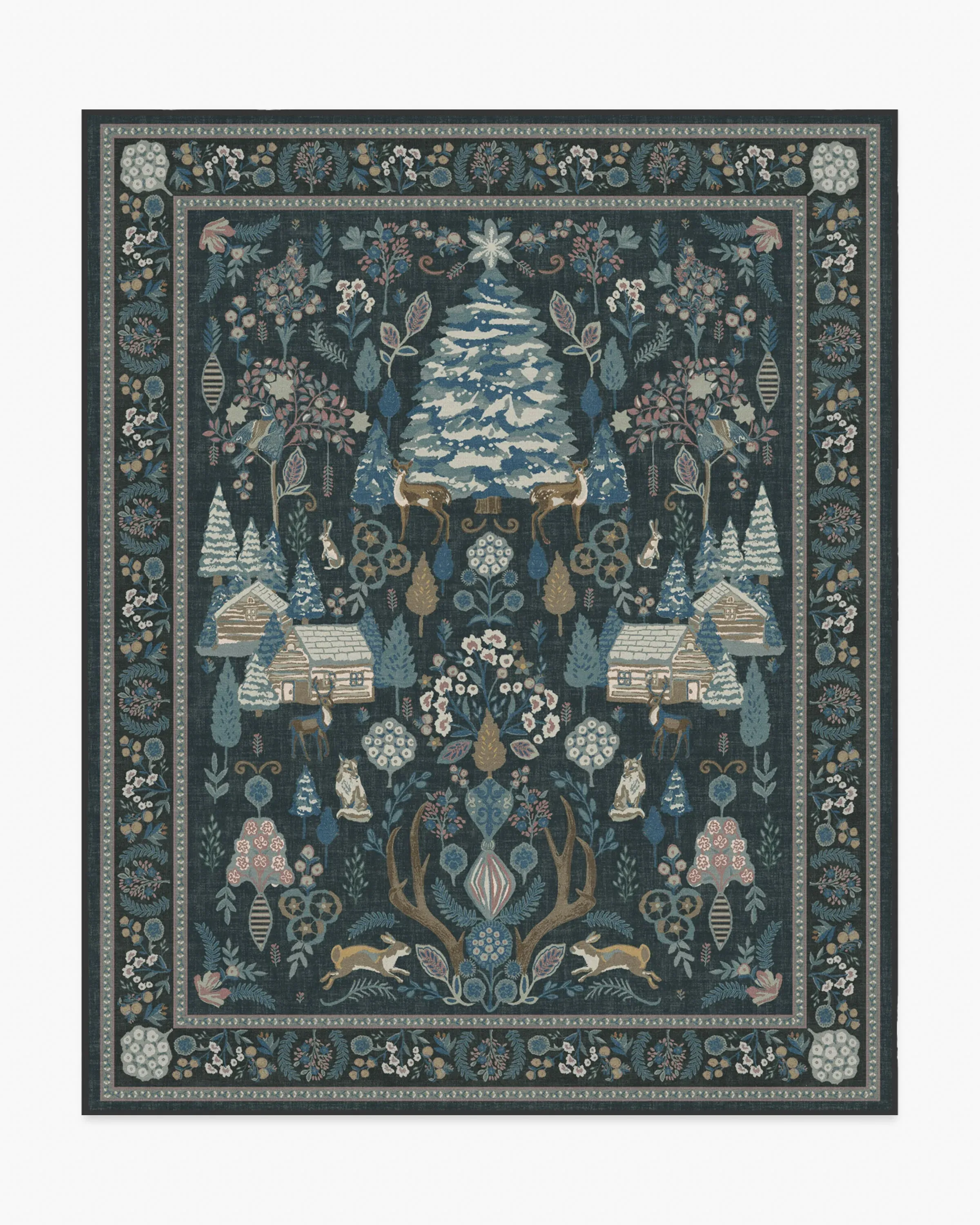 Machine Washable Area Rug - Blue, Multicolor