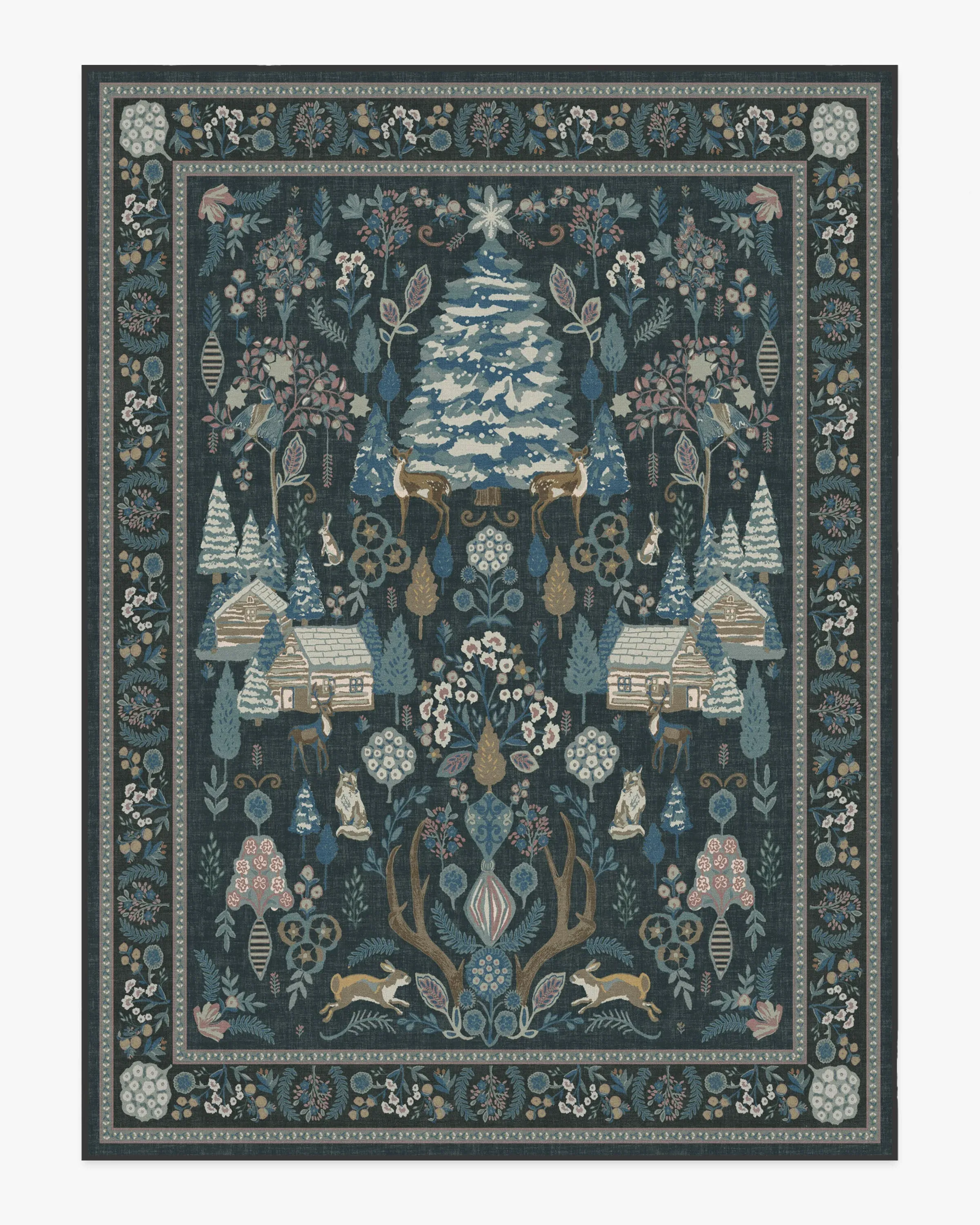 Machine Washable Area Rug - Blue, Multicolor