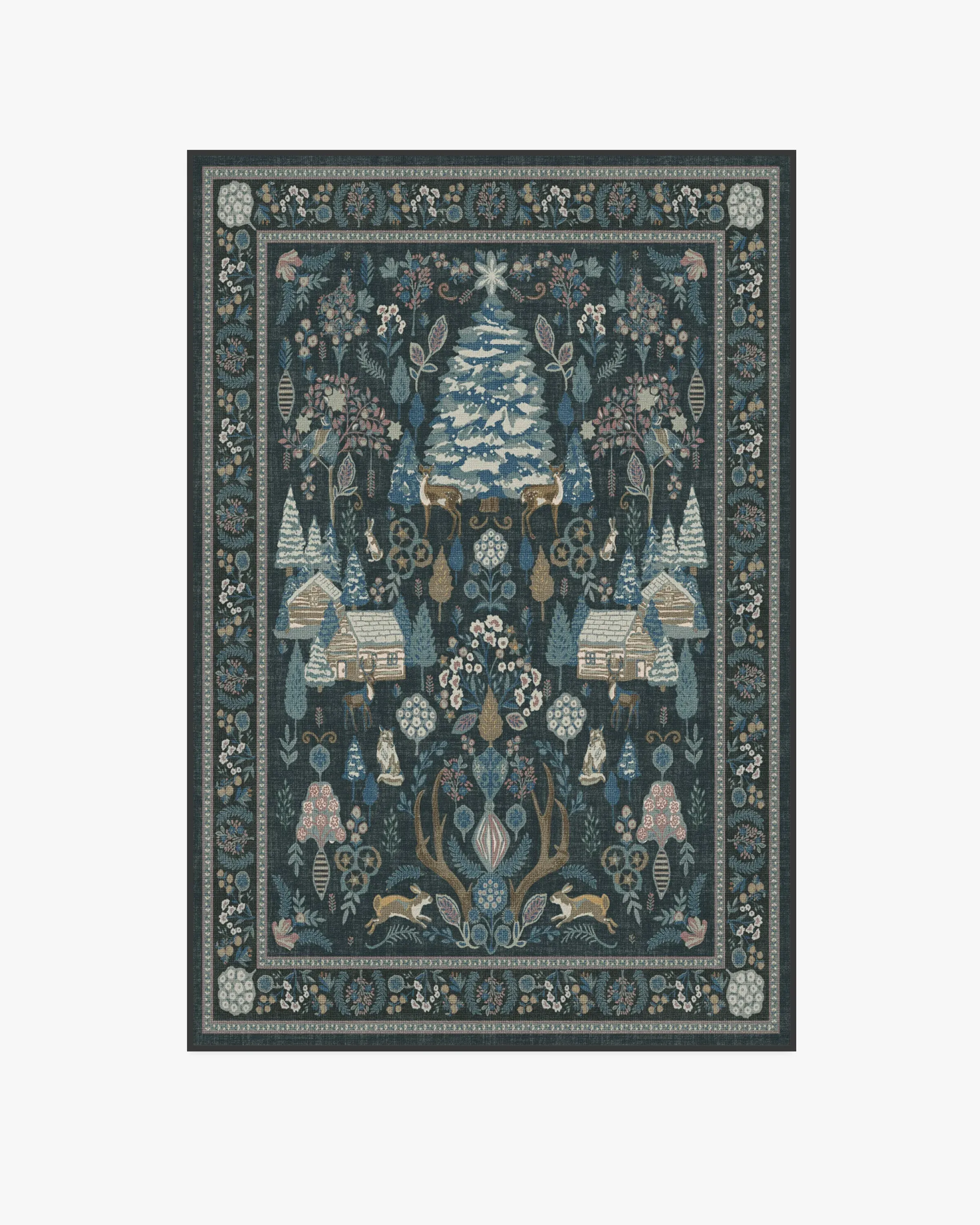 Machine Washable Area Rug - Blue, Multicolor