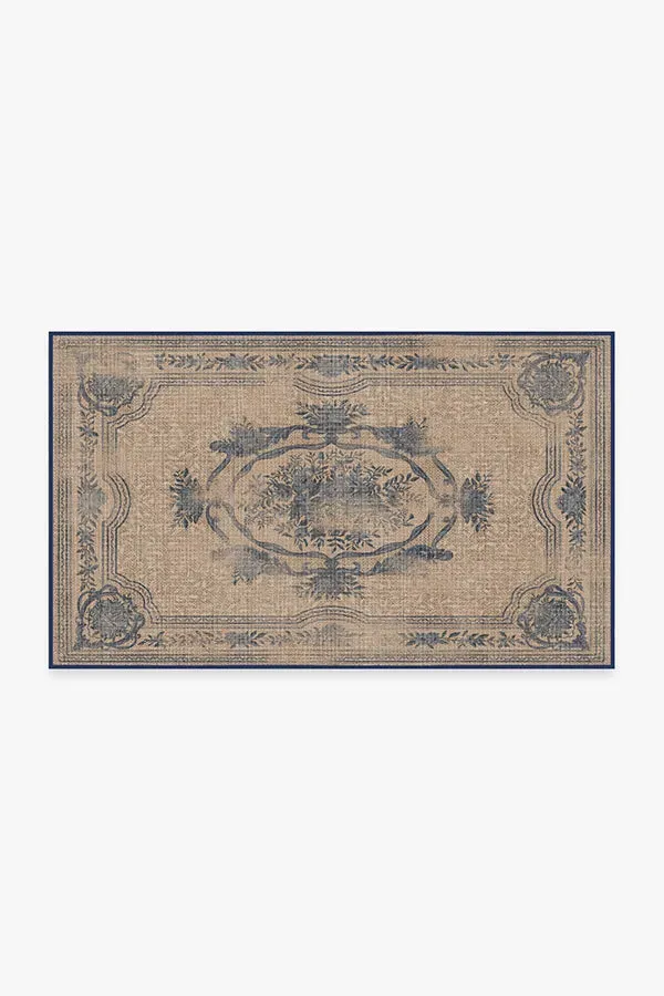 Machine Washable Area Rug - Blue, Polyester image