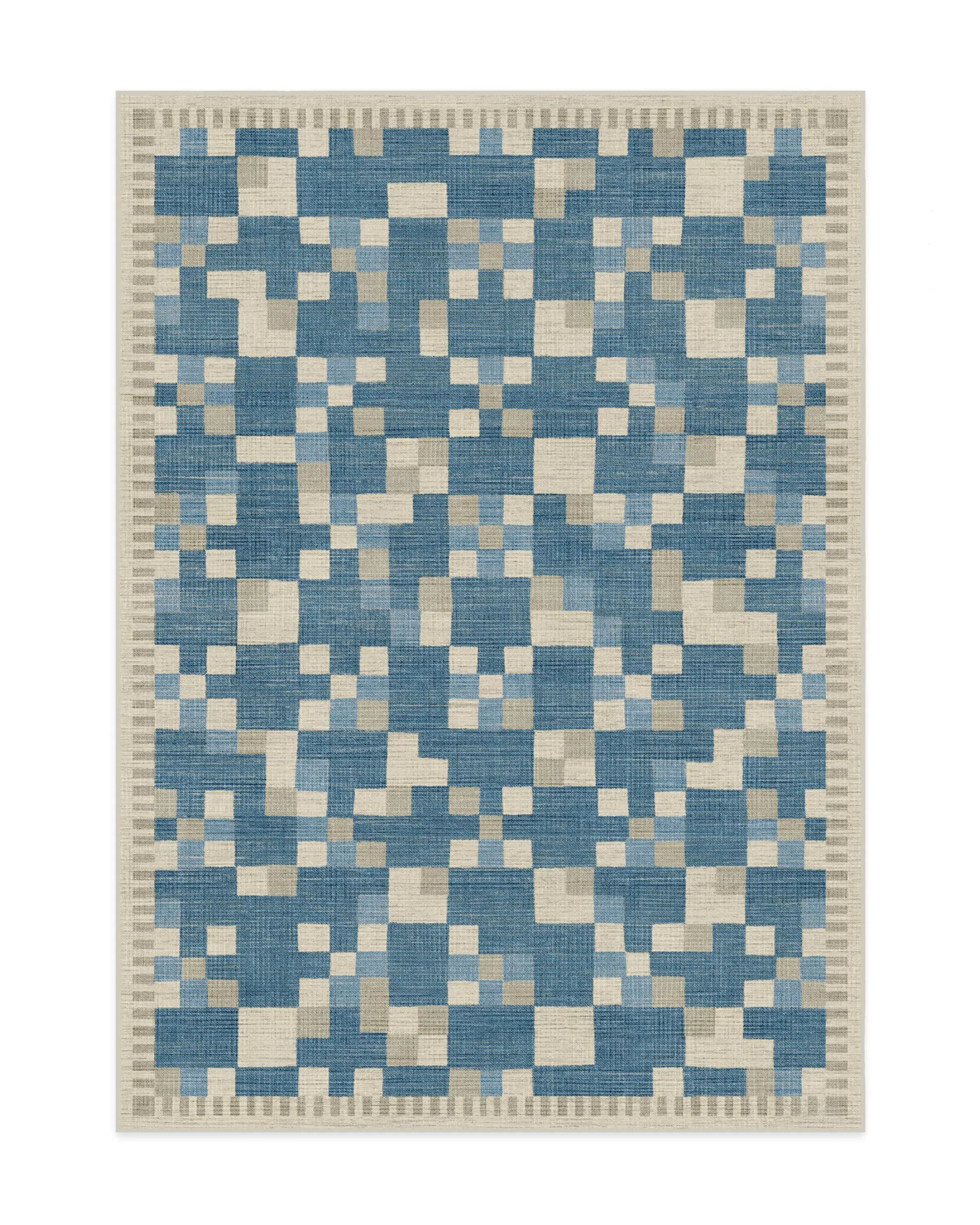 Machine Washable Area Rug - Blue