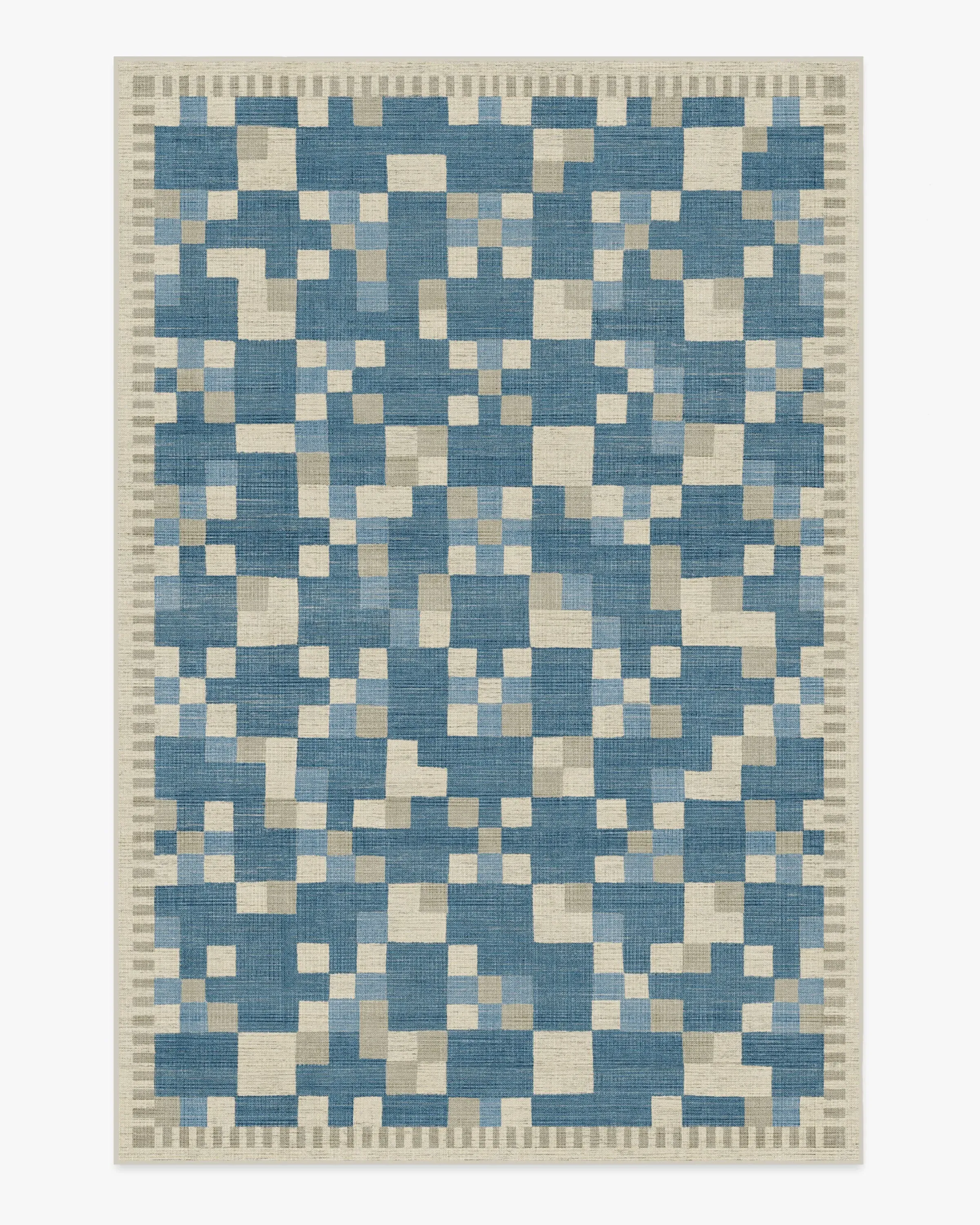 Machine Washable Area Rug - Blue