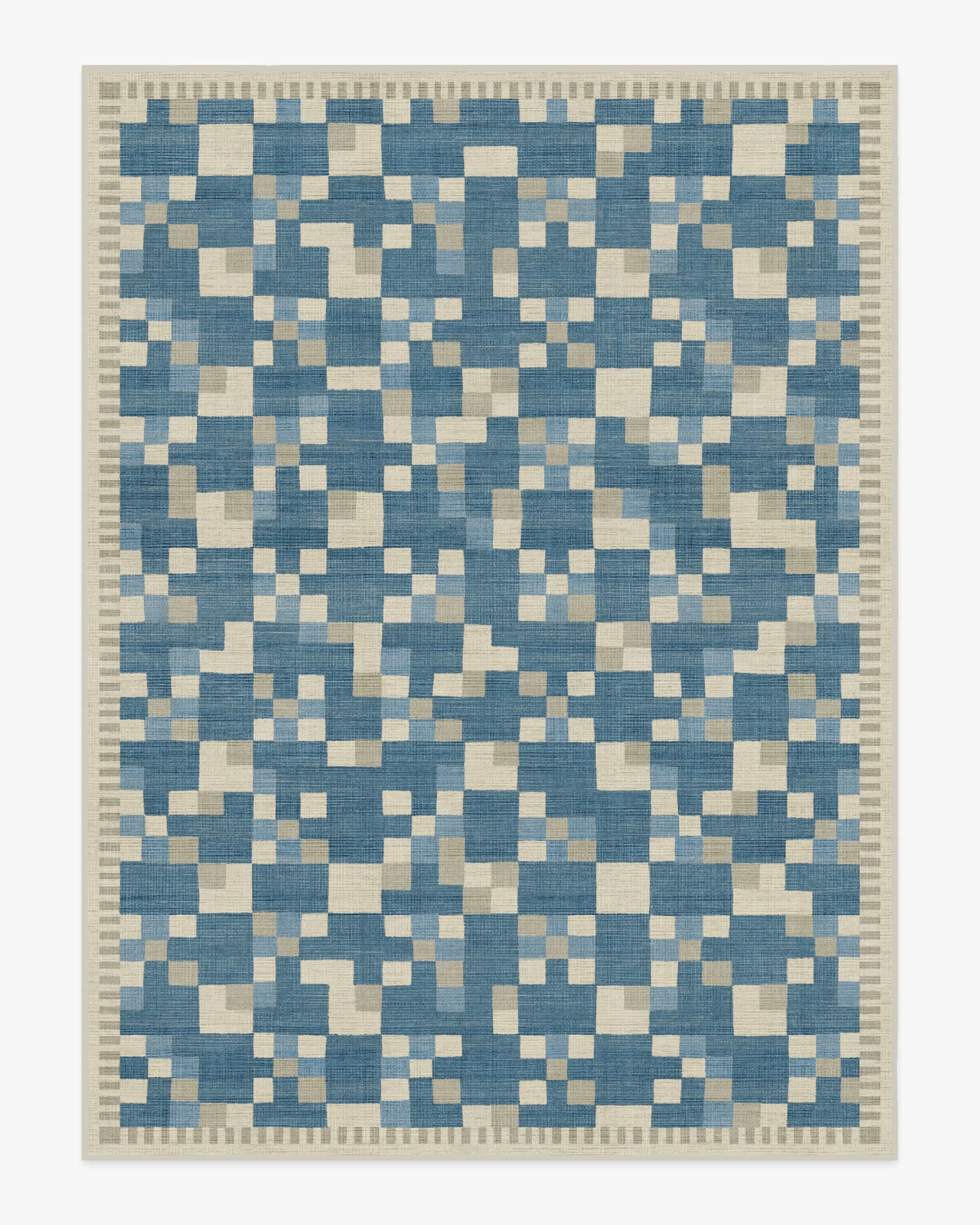 Machine Washable Area Rug - Blue