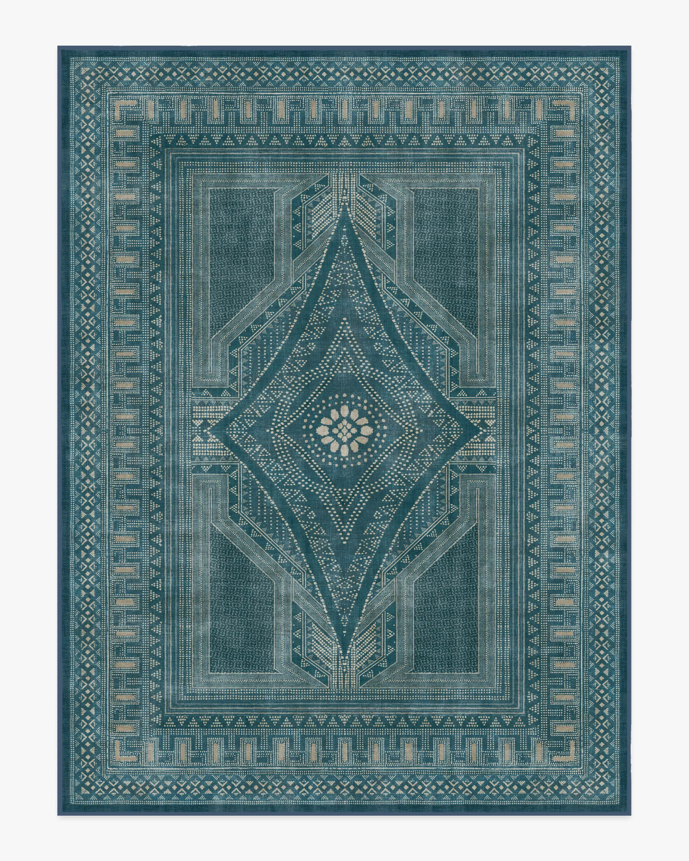 Machine Washable Area Rug - Blue