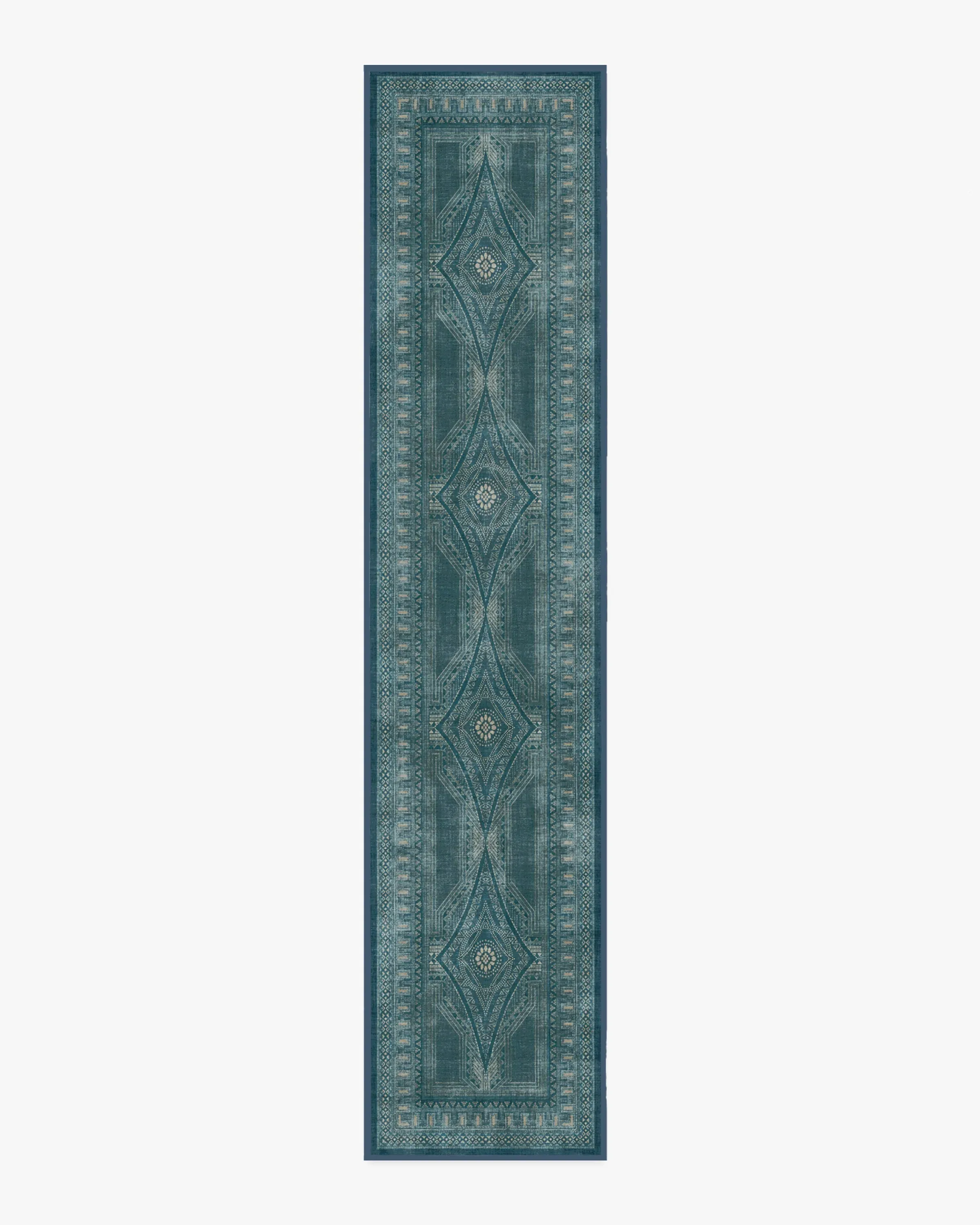 Machine Washable Area Rug - Blue