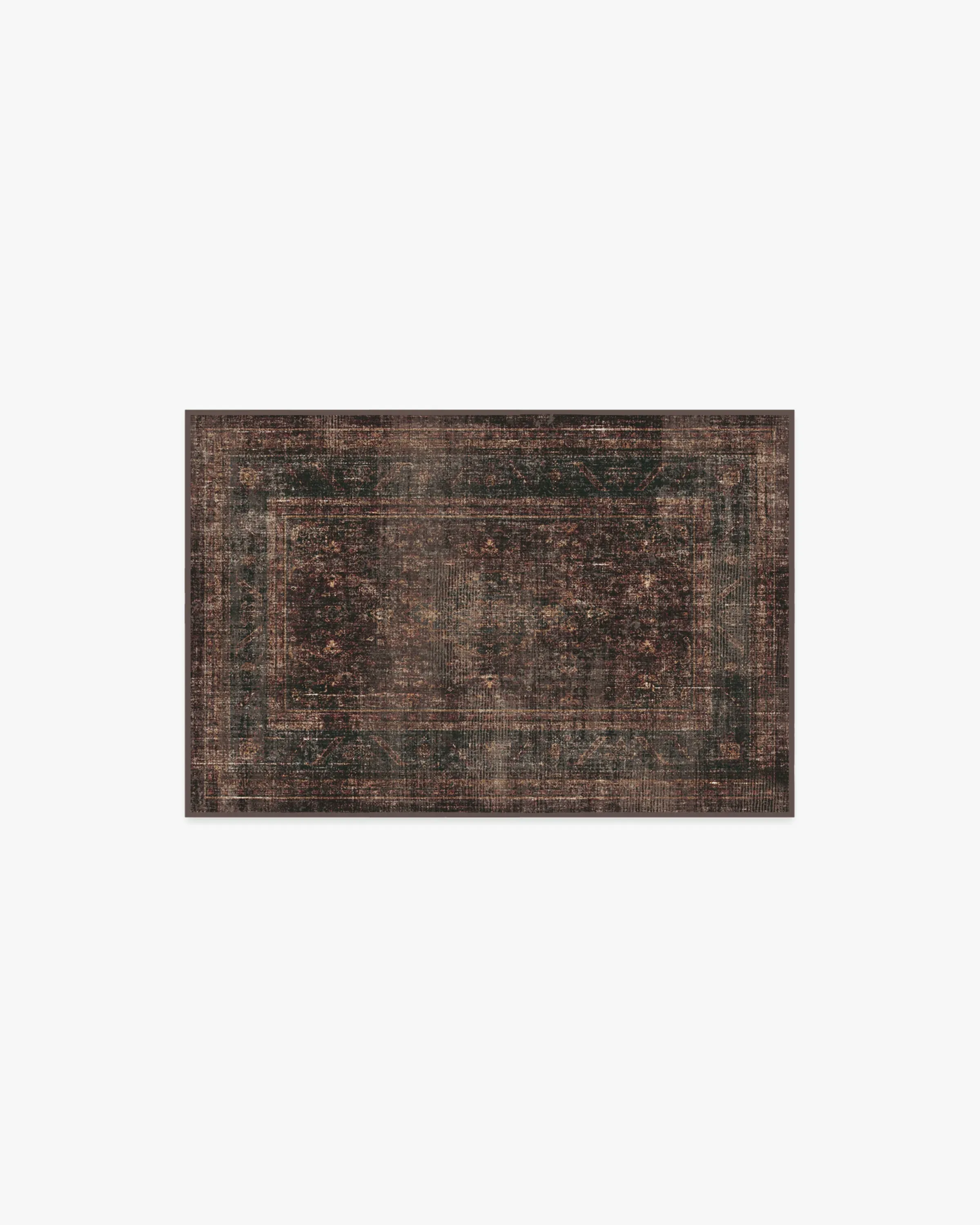 Machine Washable Area Rug - Bordeaux Red image