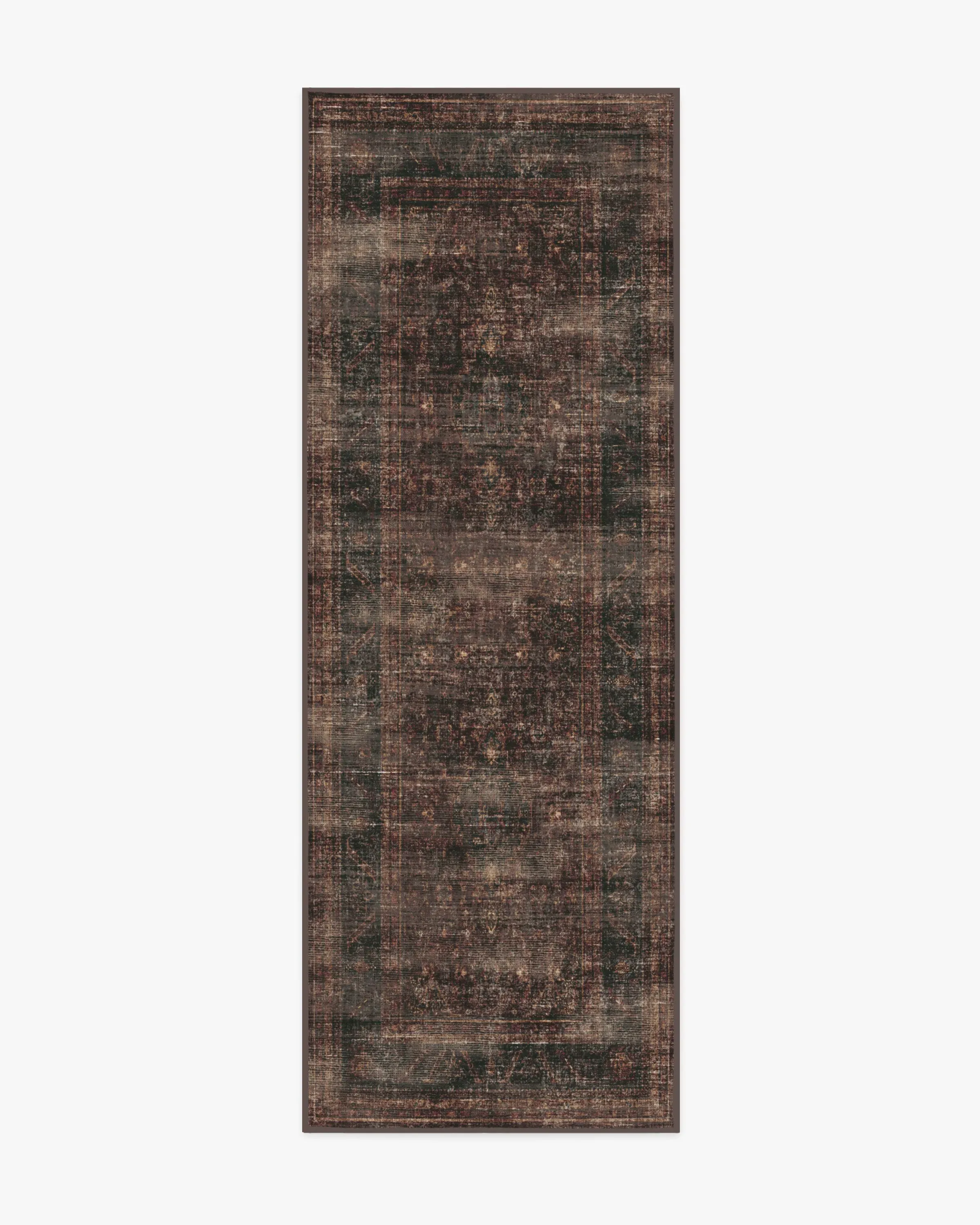 Machine Washable Area Rug - Bordeaux Red