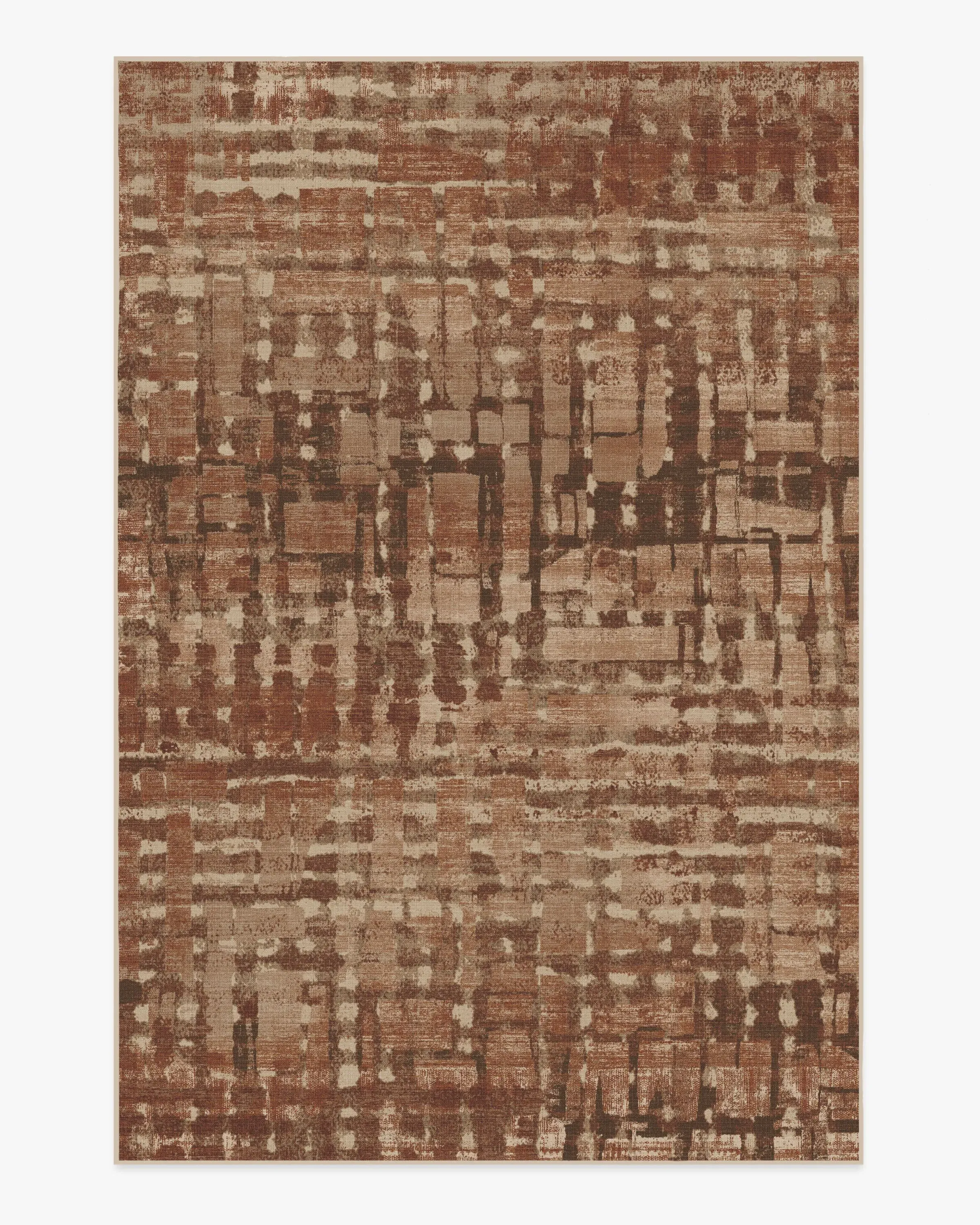 Machine Washable Area Rug - Brown