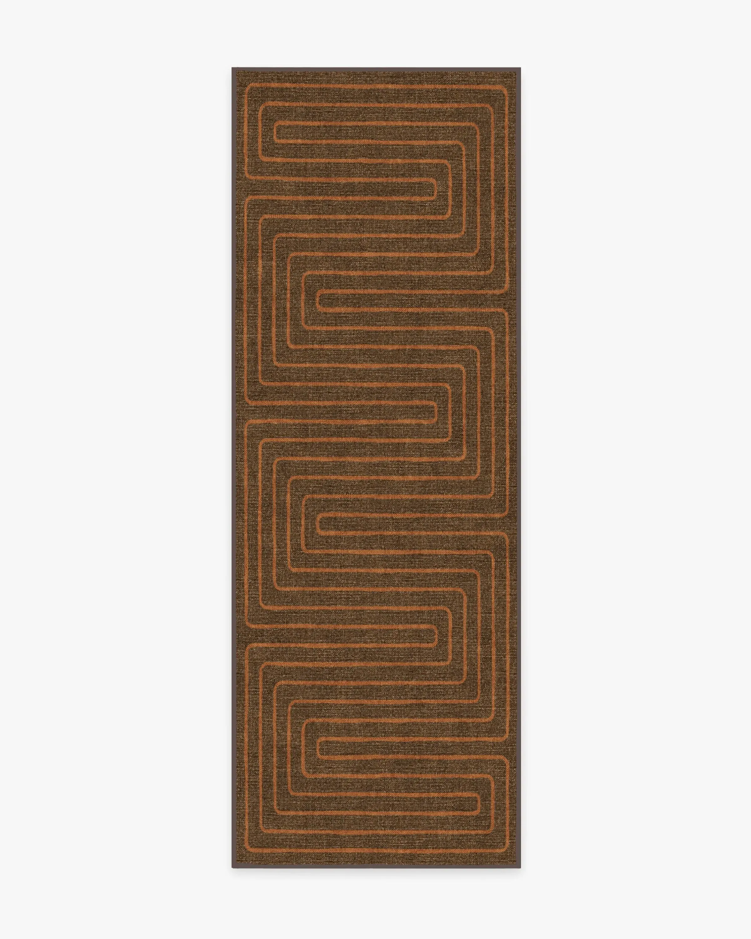 Machine Washable Area Rug - Brown, Chenille