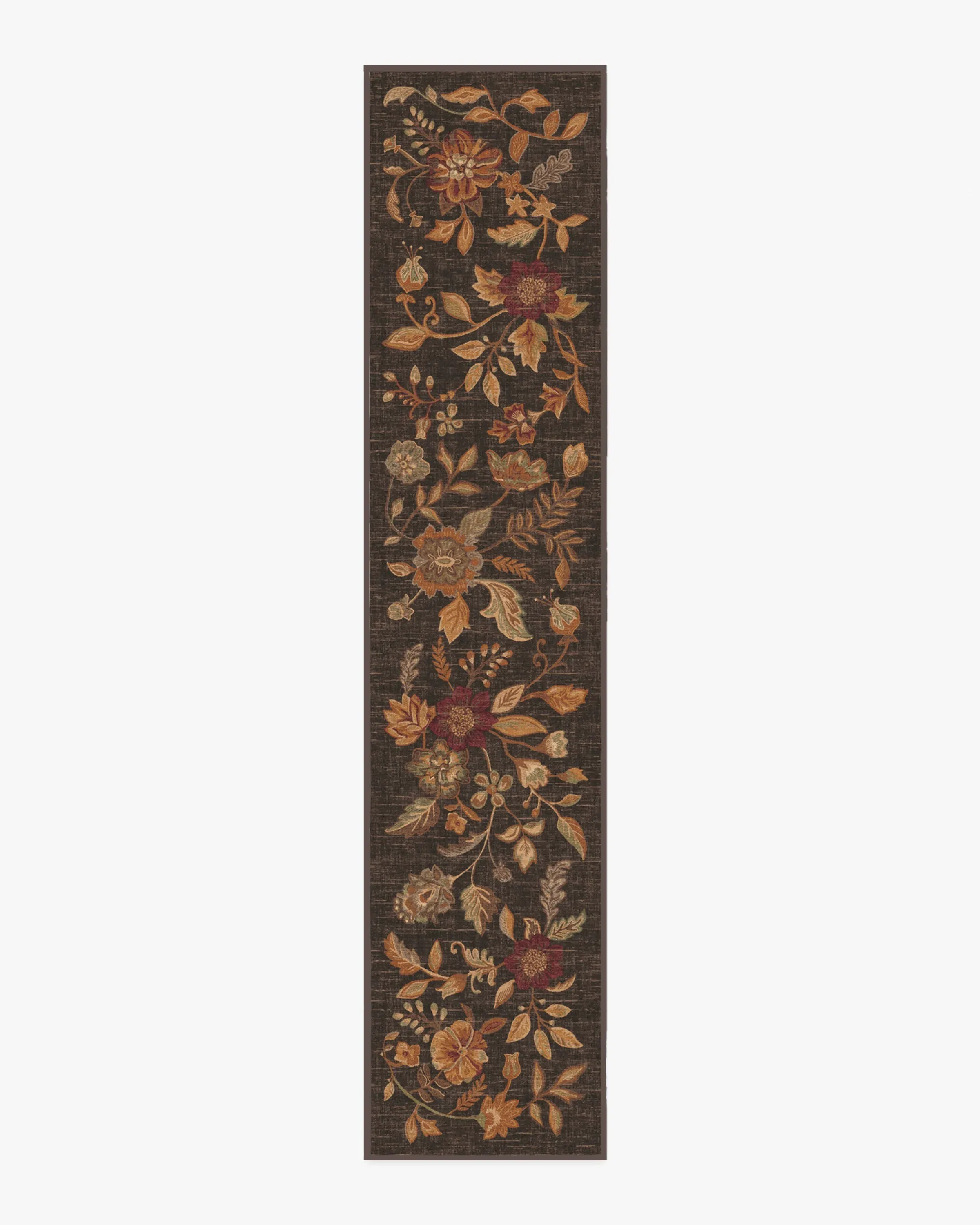 Machine Washable Area Rug - Brown, Flatwoven