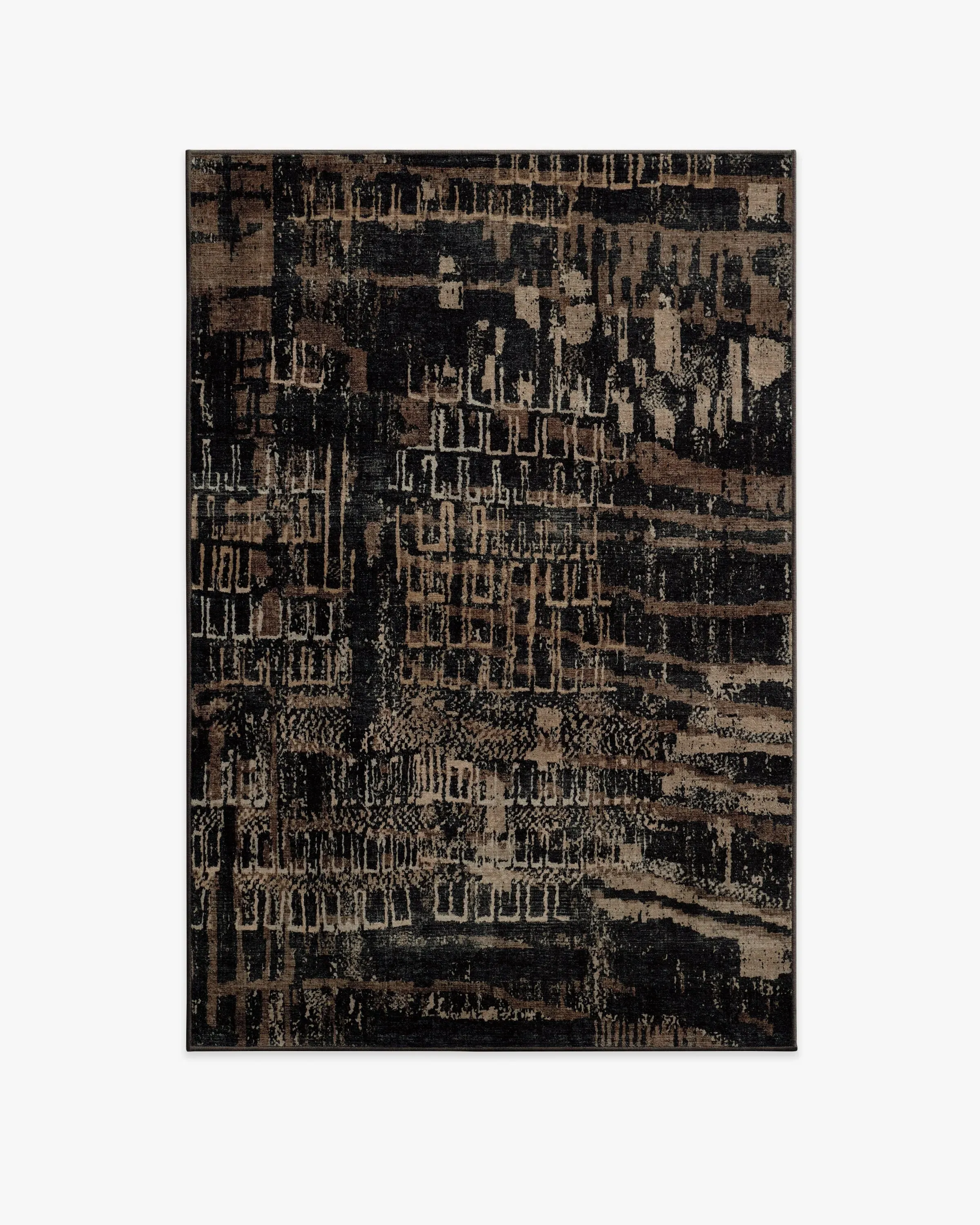 Machine Washable Area Rug - Brown, Tufted
