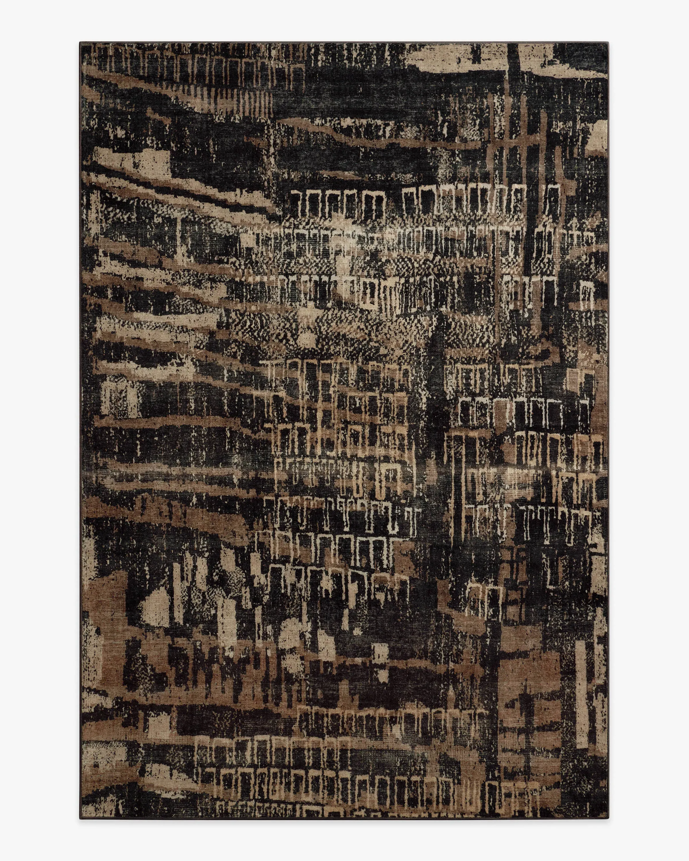 Machine Washable Area Rug - Brown, Tufted