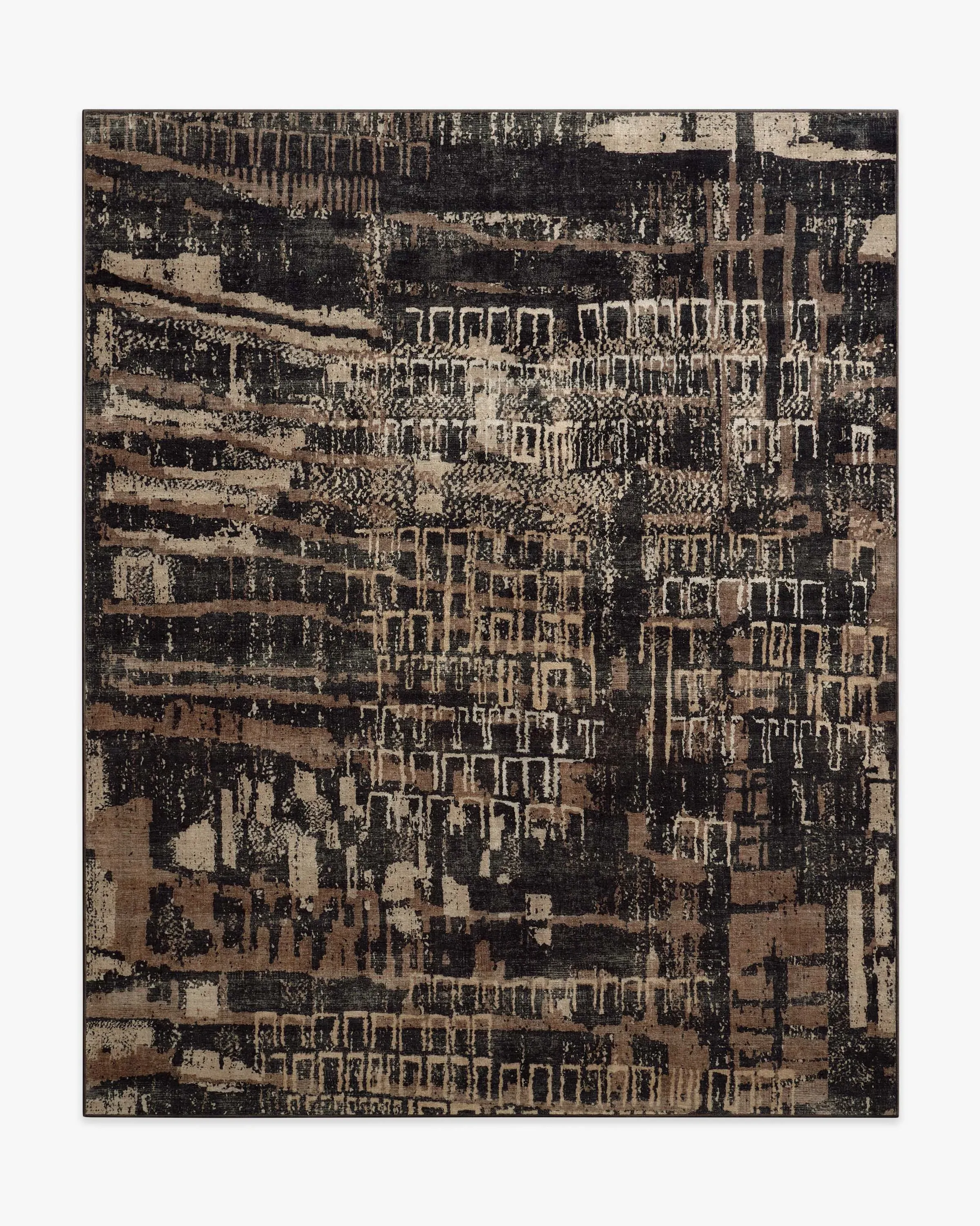 Machine Washable Area Rug - Brown, Tufted