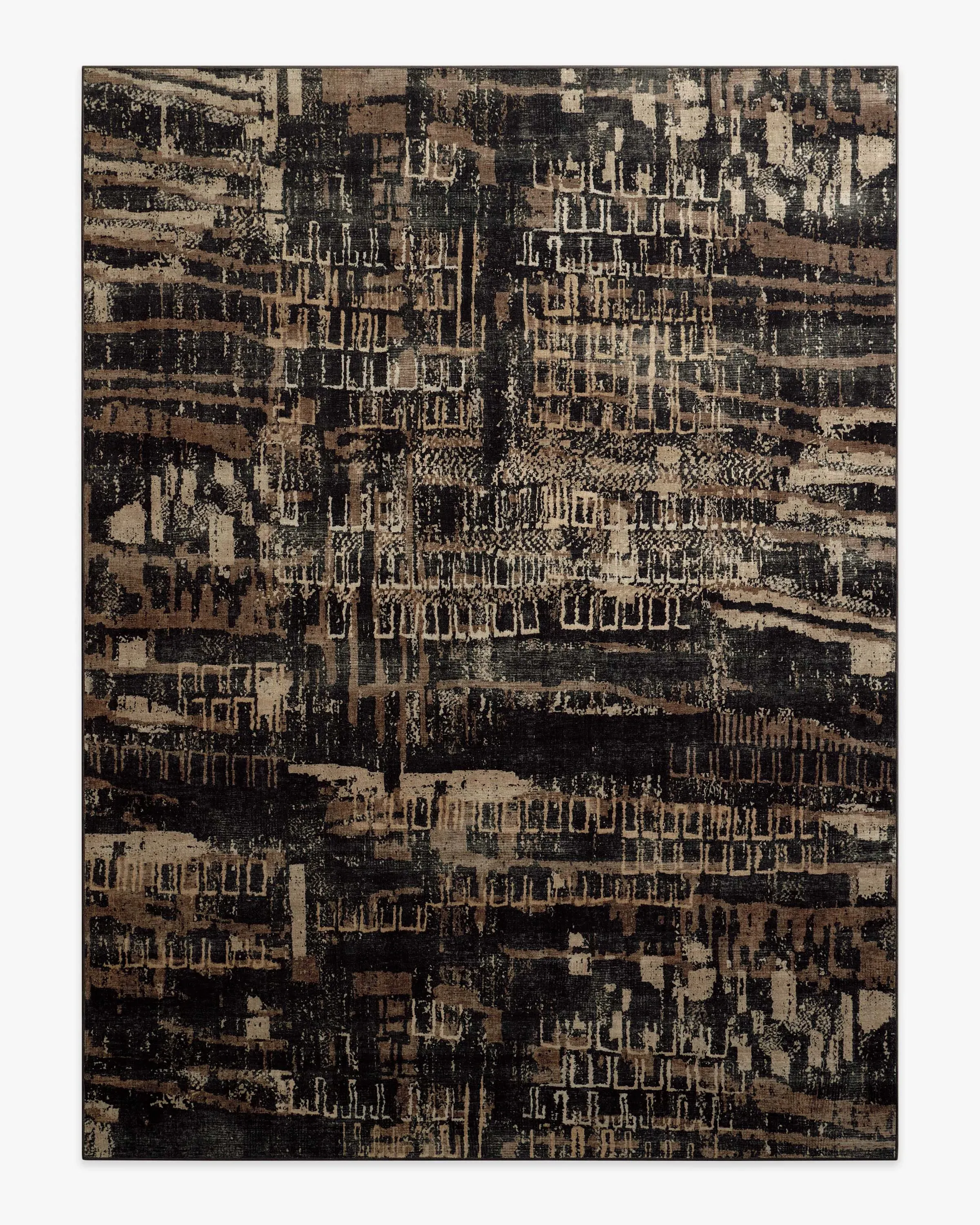 Machine Washable Area Rug - Brown, Tufted