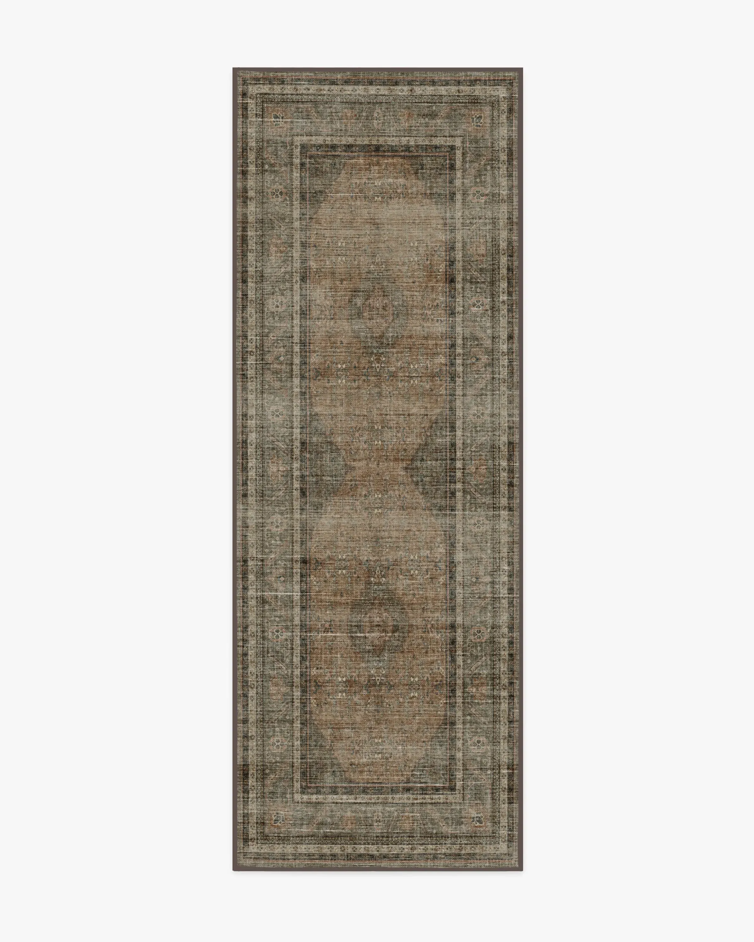 Machine Washable Area Rug - Brown