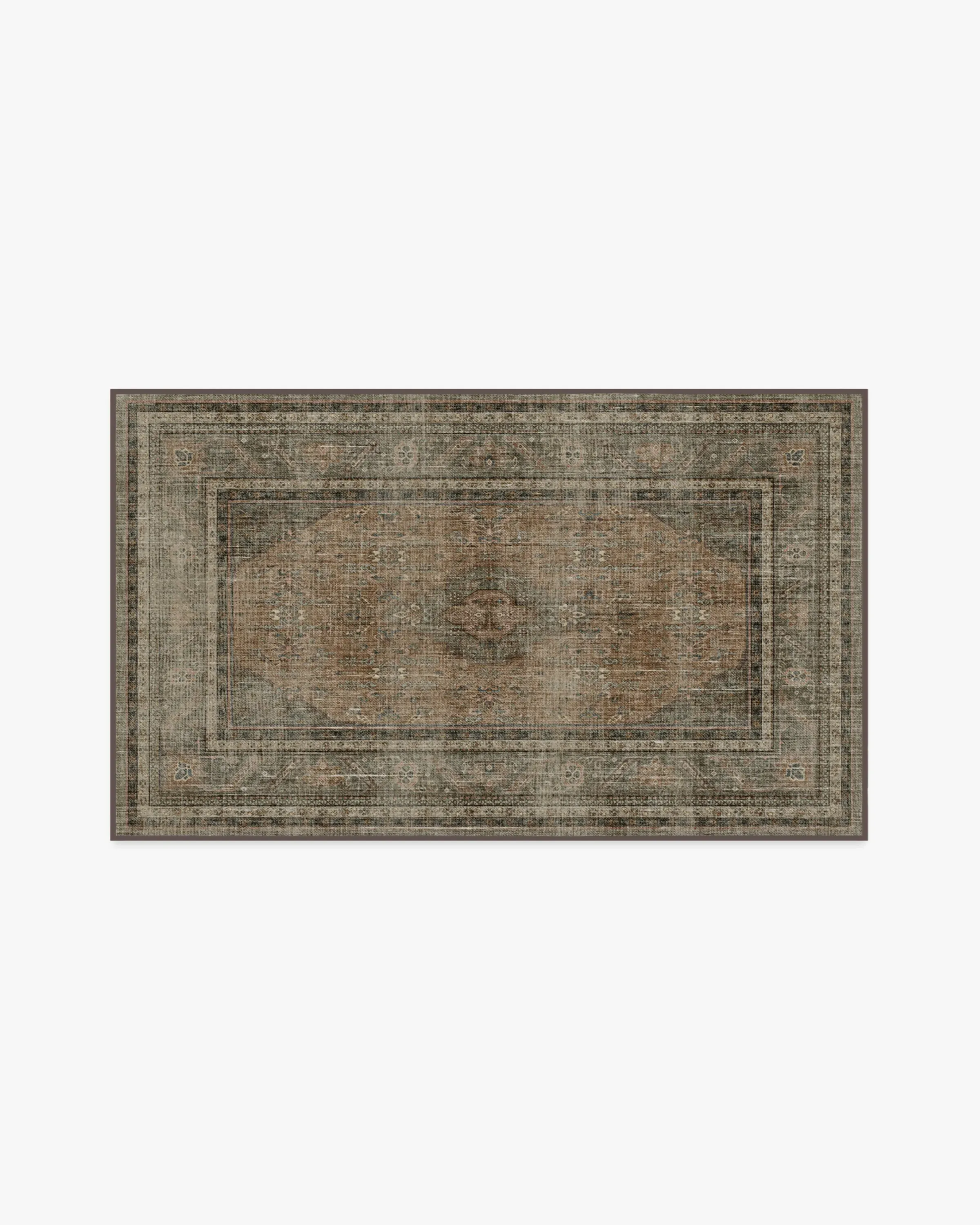 Machine Washable Area Rug - Brown