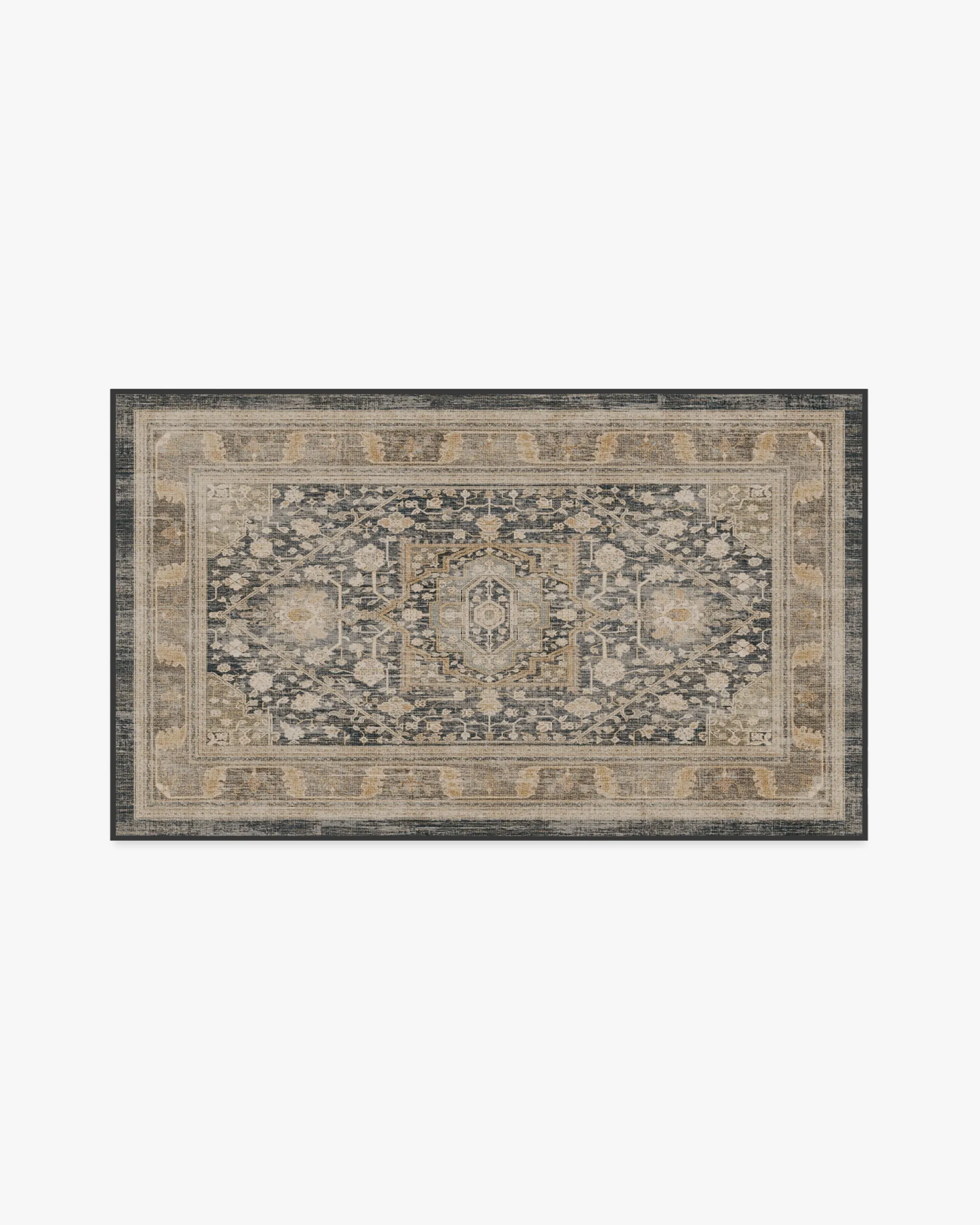 Machine Washable Area Rug - Brown